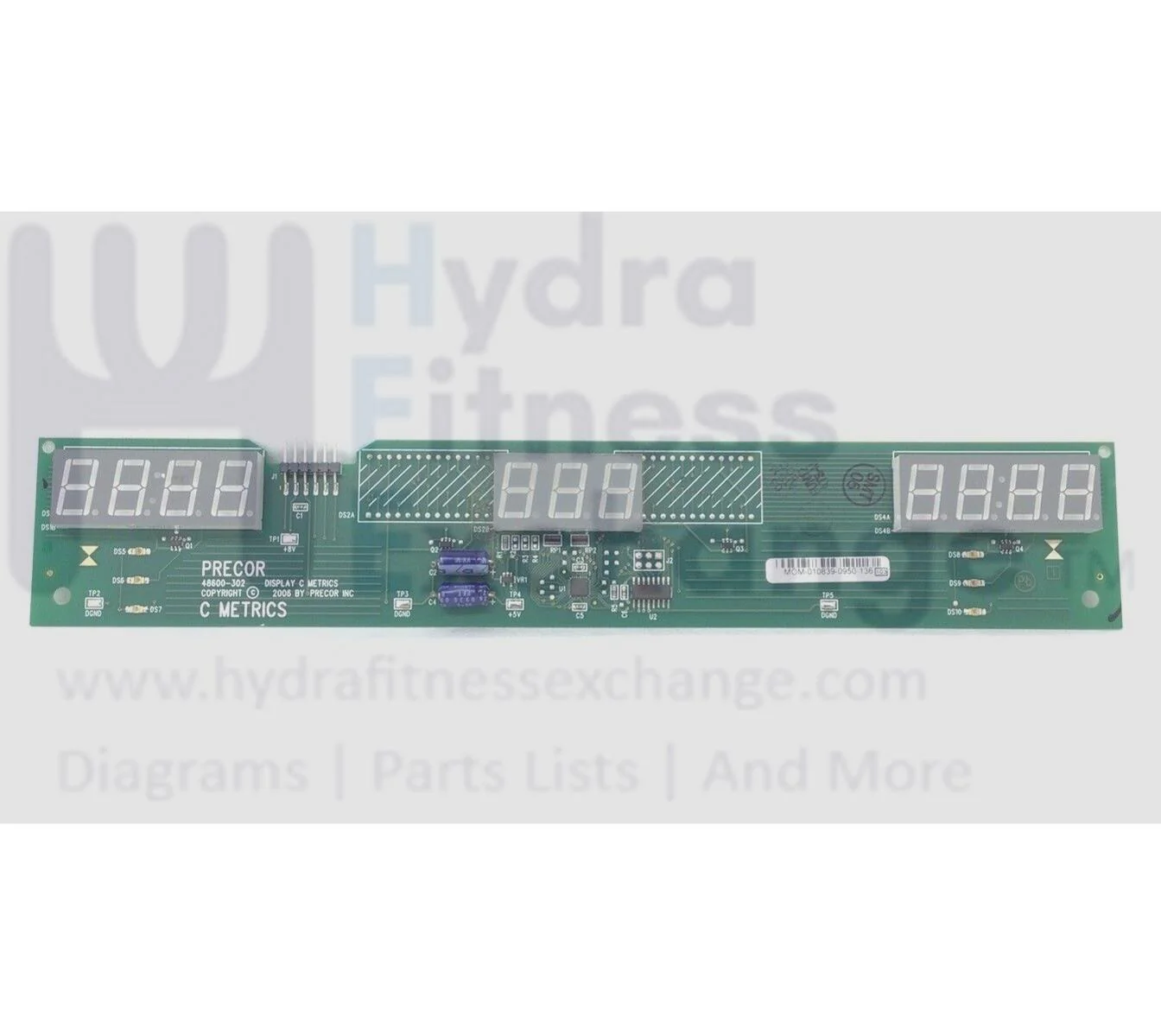Precor Treadmill Display Metrics Circuit Board 48947-153 & 48947-103