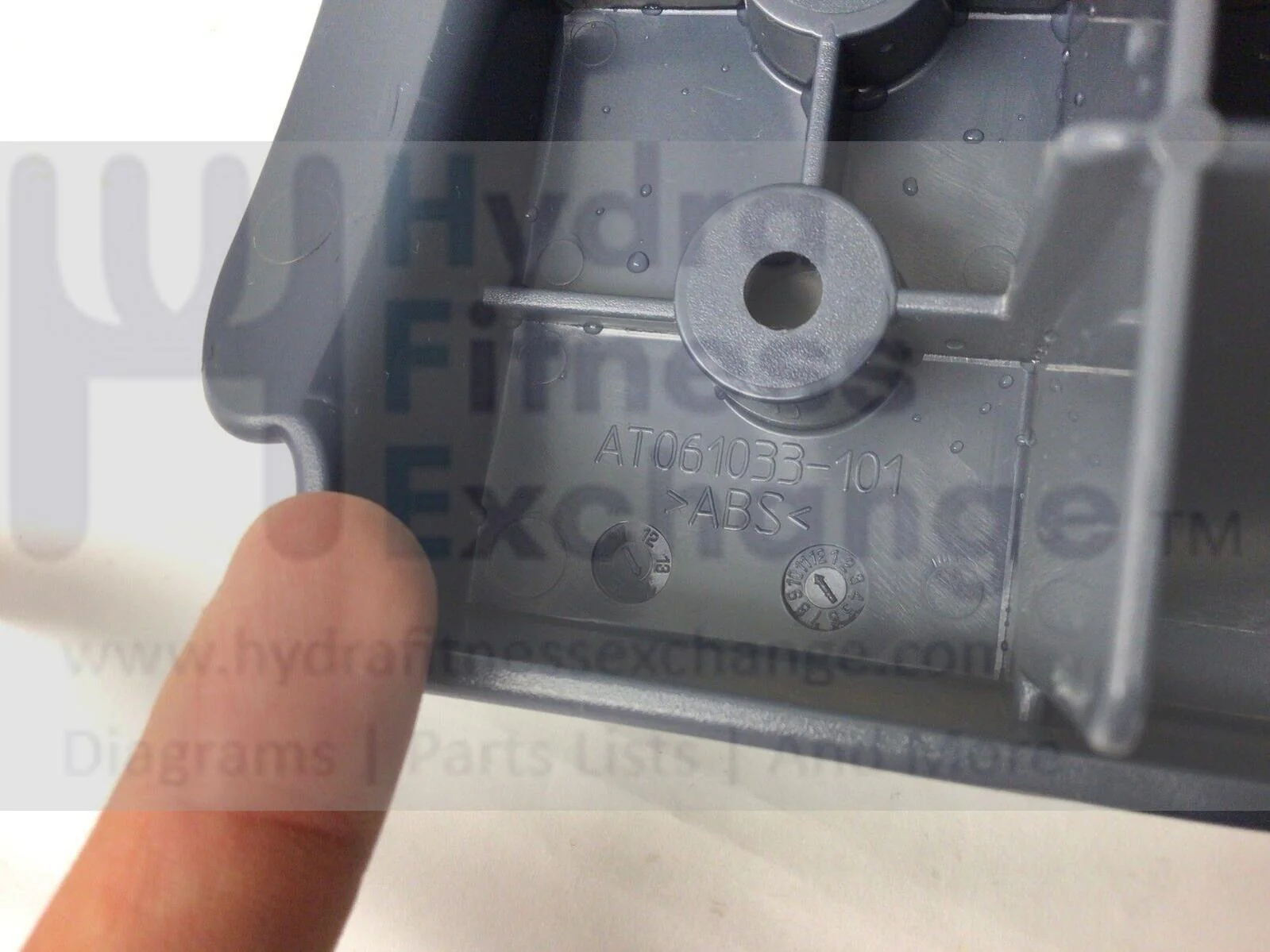 Precor Treadmill Plastic End Cap Left After PPP0000AT061033101 & AT061033-101 - Image 2
