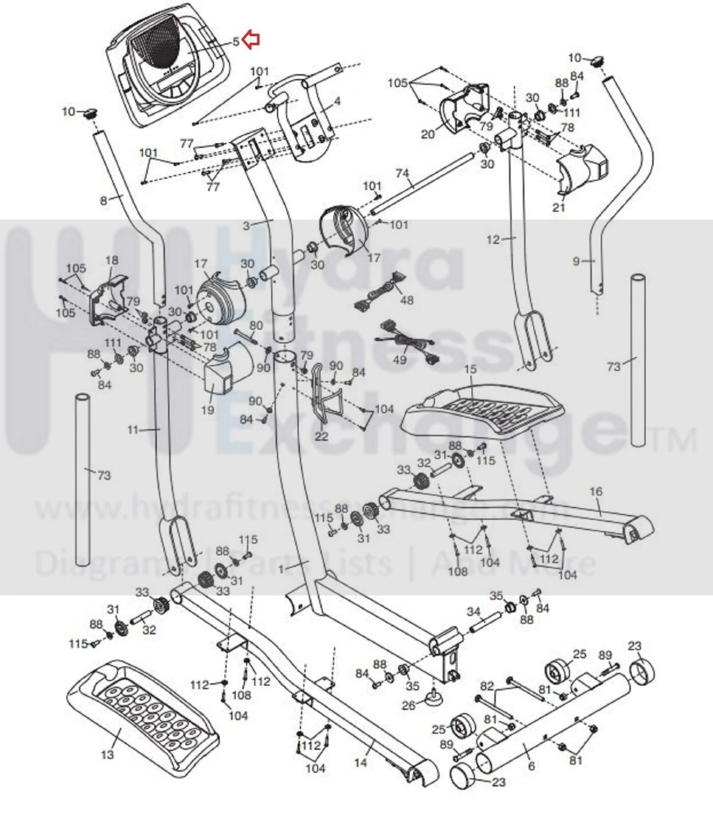 Preform NordicTrack Image 850 XP 130 Elliptical Display Console Assembly 234530 - Image 4