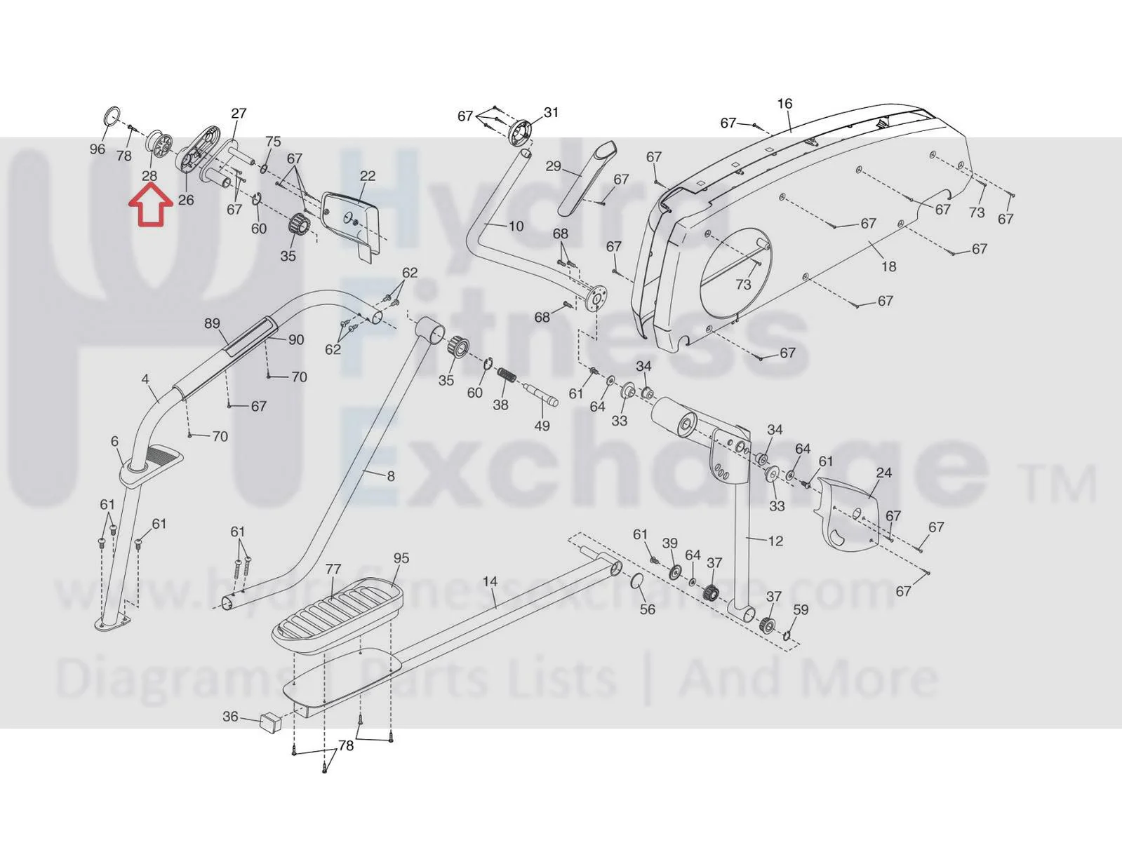 Proform 14.0 MME PFEL580150 Elliptical Adjustment Knob 370119 - Image 2