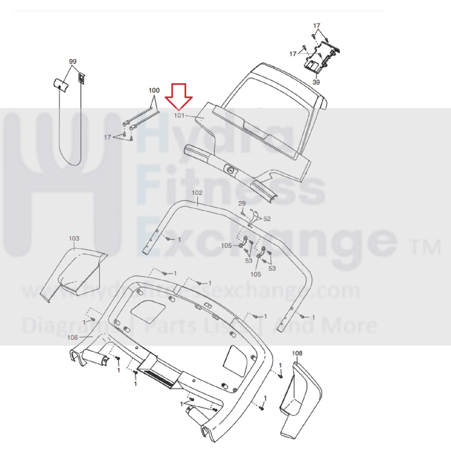 Proform 400 - PFTL595100 Treadmill Display Console Panel MFR-ETPF59510 302781 - Image 3