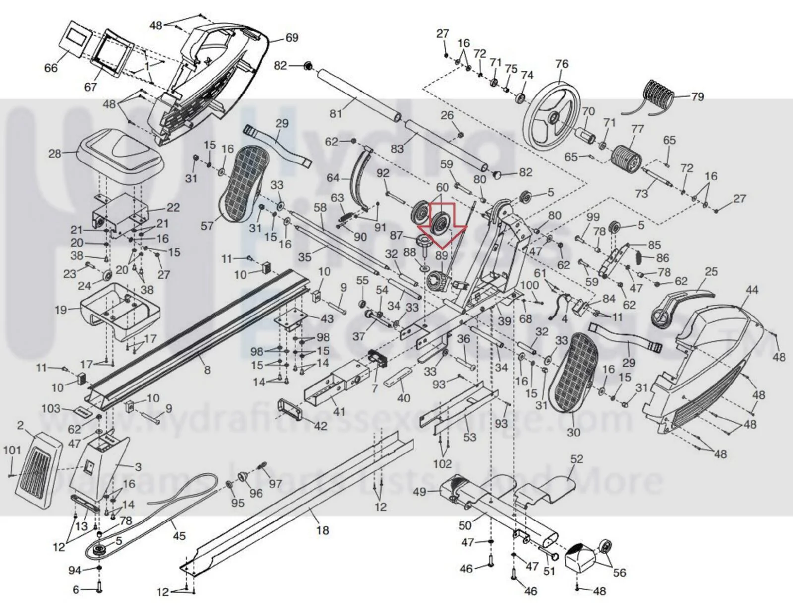 Proform 440R - PFRW39140 - 831 . 212560 Rower Resistance Control 357462 - Image 3