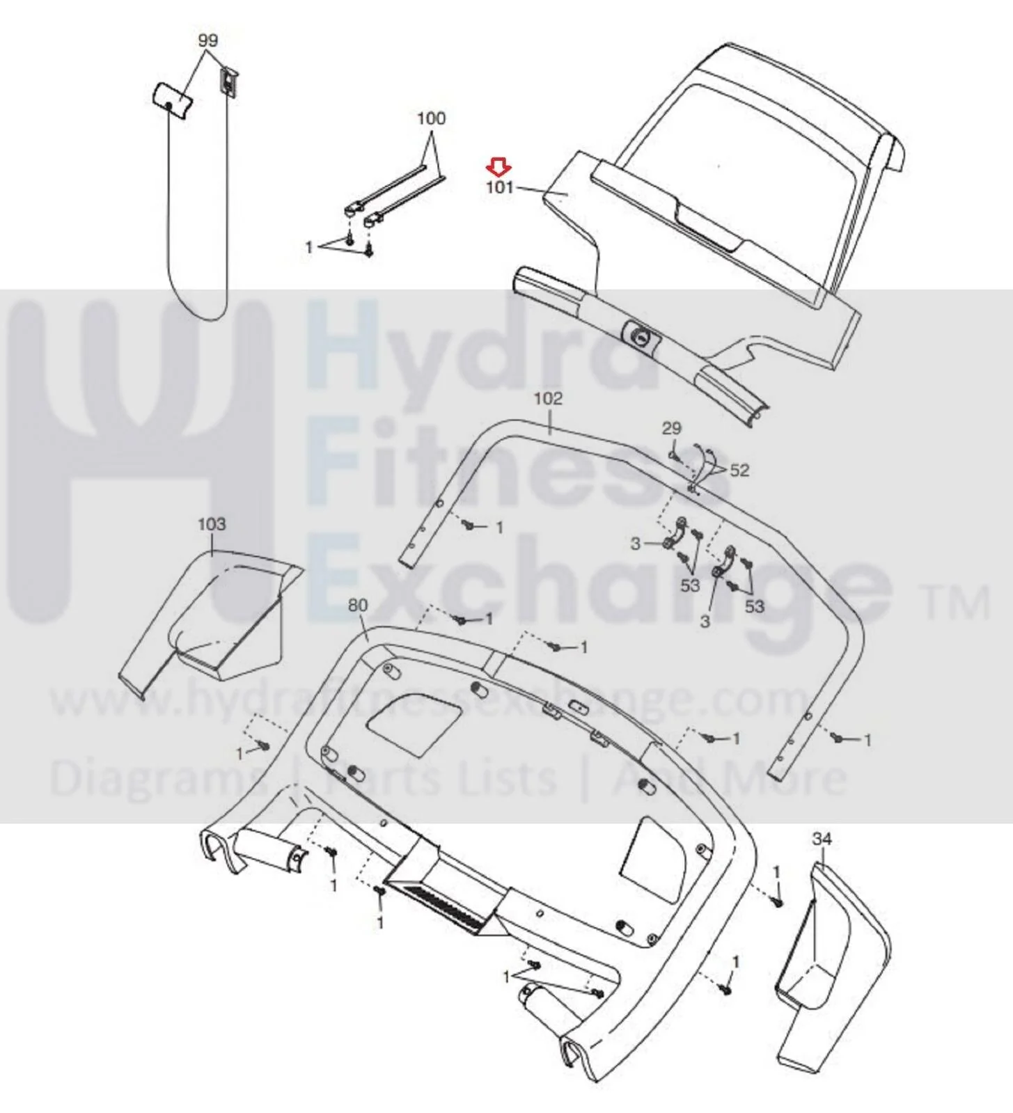 Proform 515 TX PFTL590110 Treadmill Display Console Panel MFR-ETPF59011 317318 - Image 4
