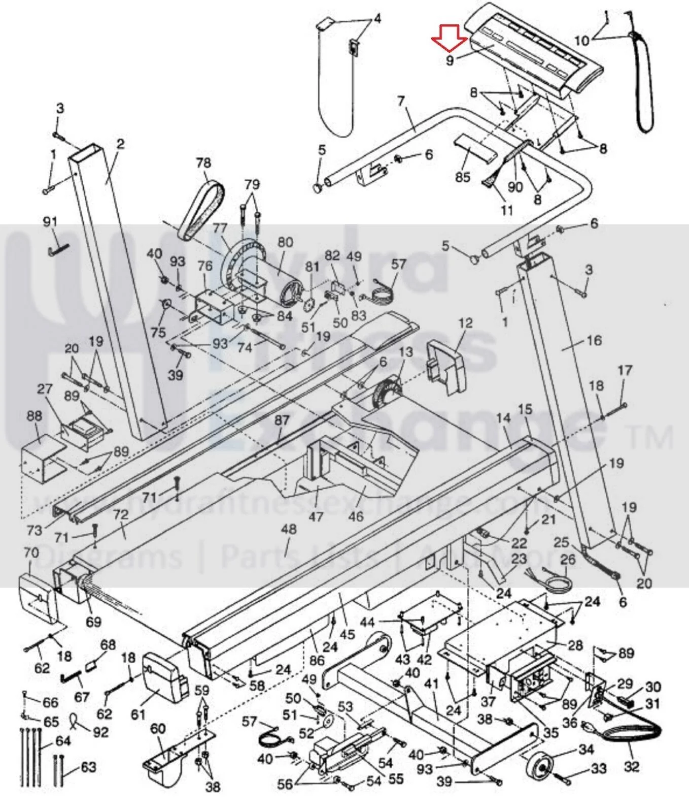 ProForm 520 PFTL10040 Treadmill Display Console Assembly MFR-ECT102 122613 - Image 5