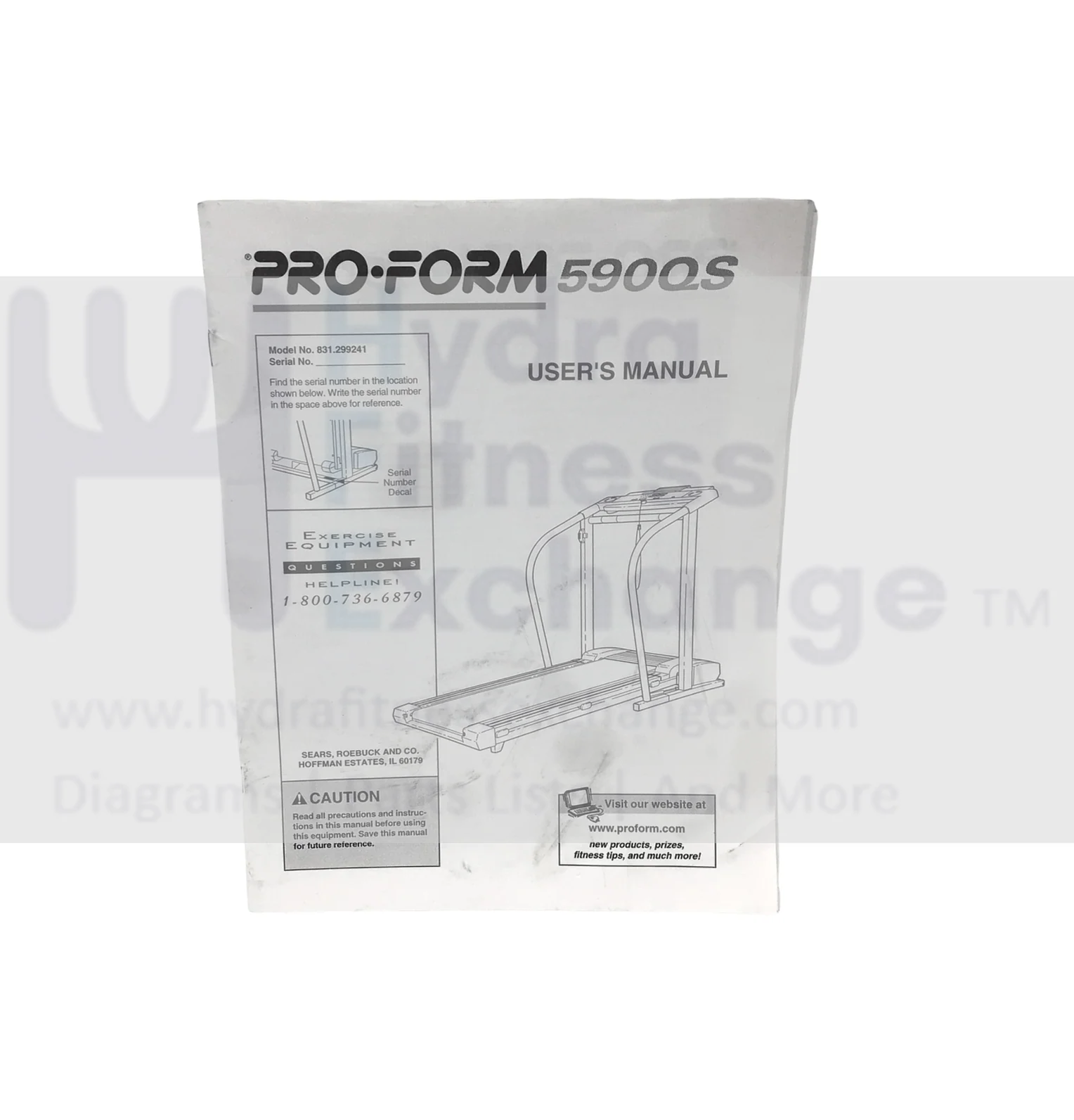 Proform 590 QS Treadmill Owner,s User Manual 159115