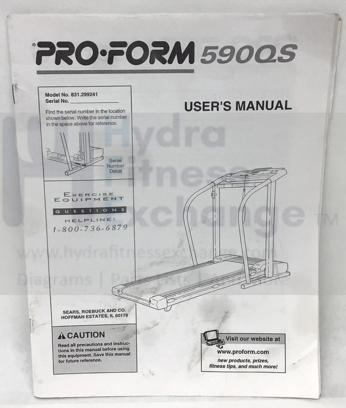 Proform 590 QS Treadmill Owner,s User Manual 159115 - Image 2