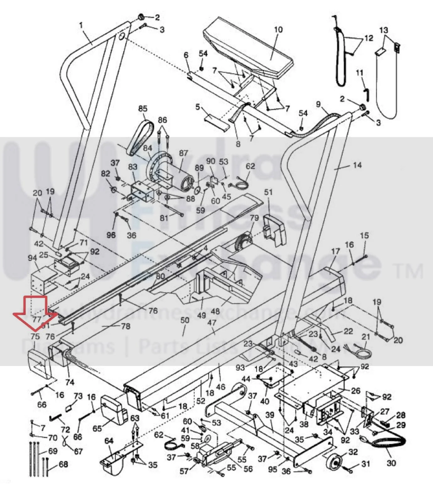 Proform 730 - PFTL17043 Treadmill Left Rear End Cap 119609 - Image 3