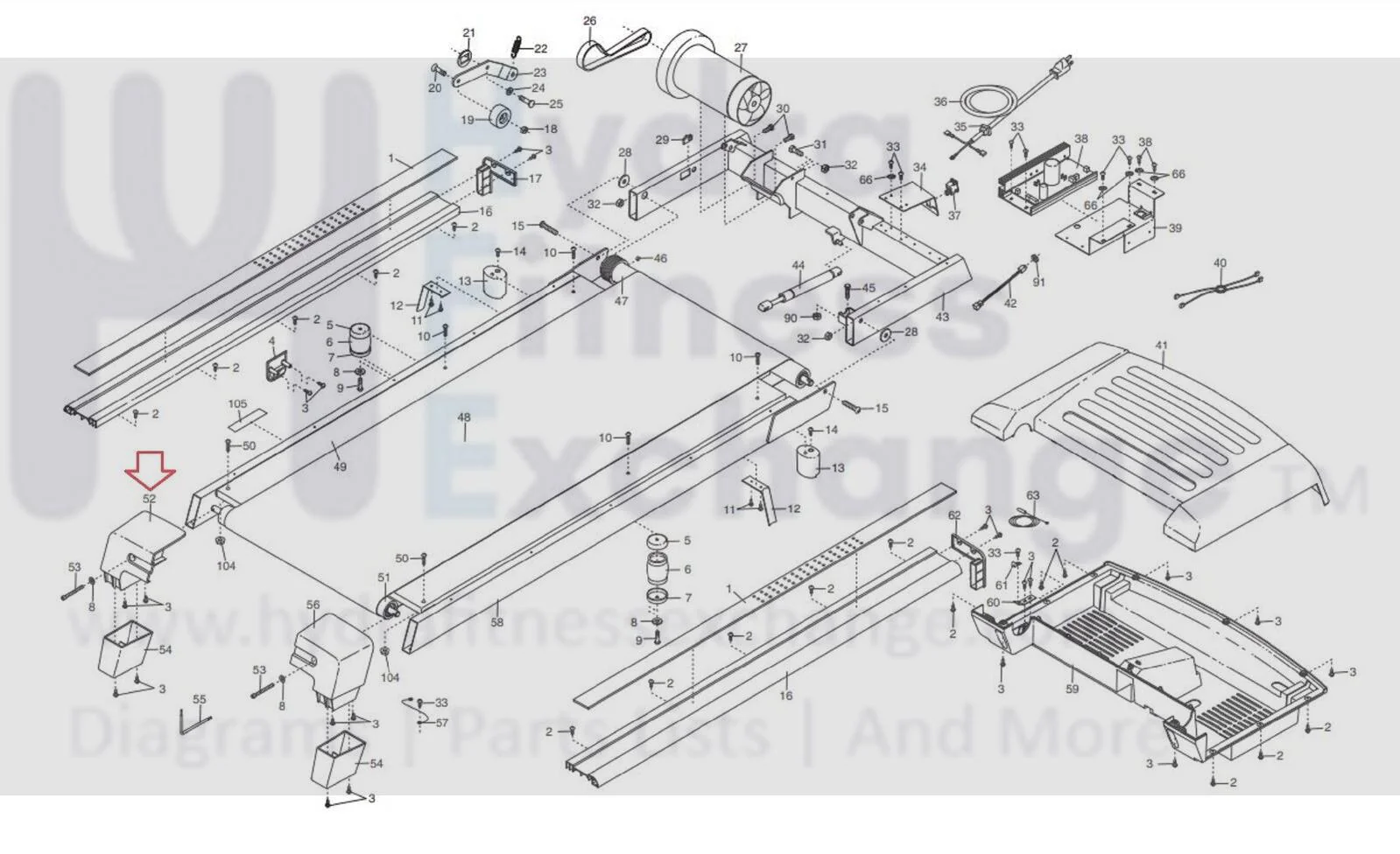 ProForm 730 - PFTL711040 Treadmill Left Rear End Cap MFR-215931LT 227753 - Image 4