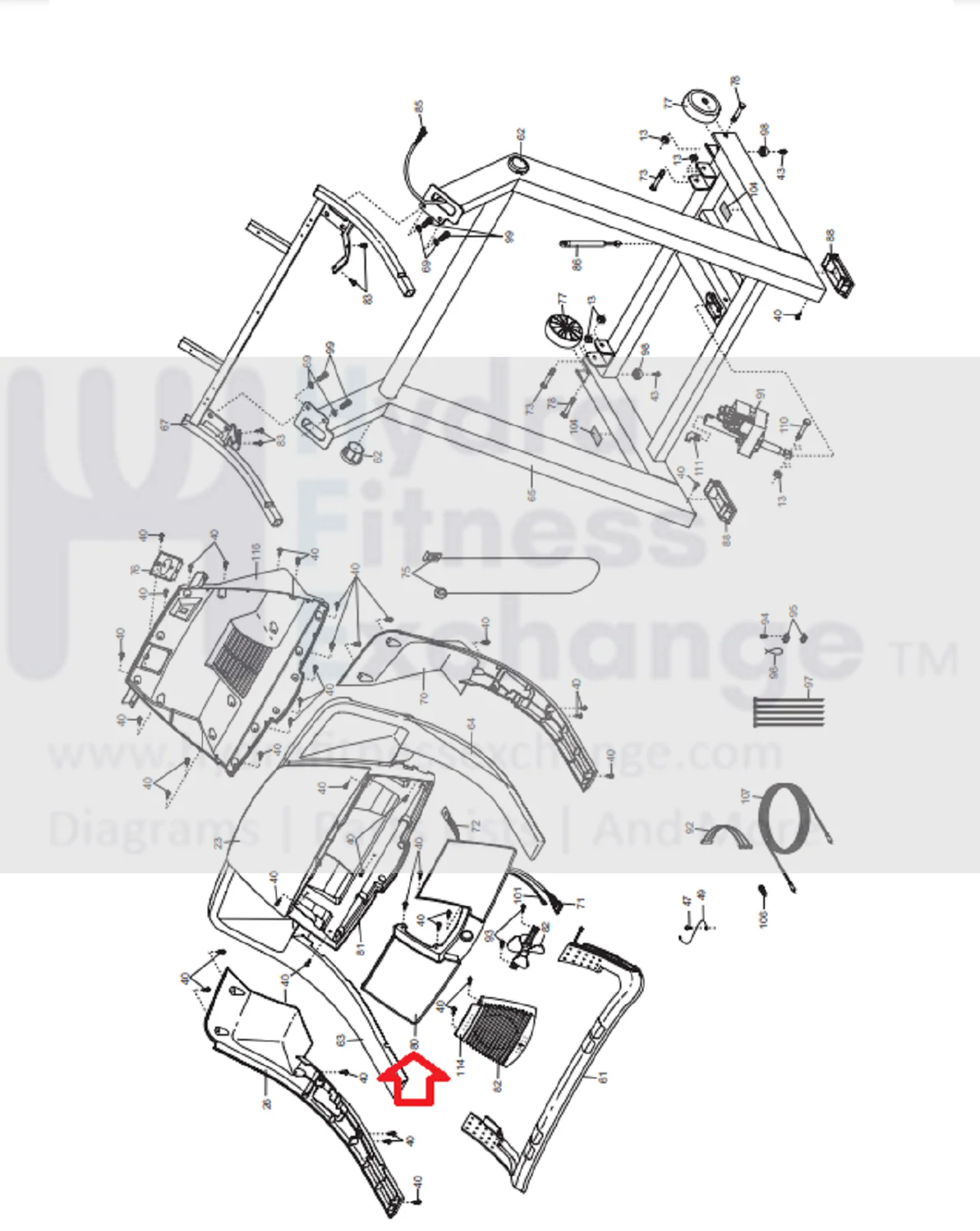 Proform 730I CS15E 5K Treadmill Display Console Panel MFR-ETPF7143 or 208908 - Image 3