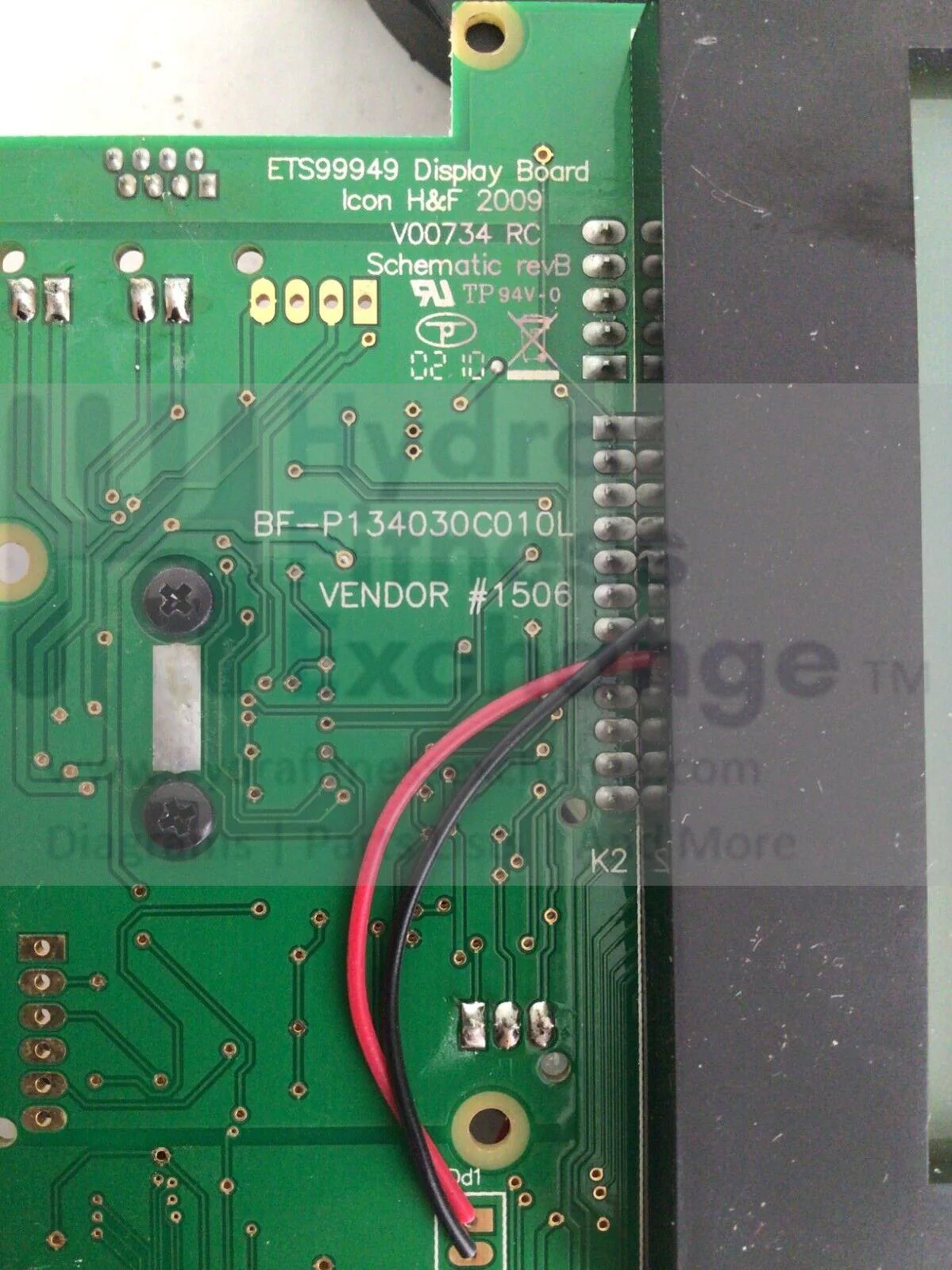 ProForm 990 CS Treadmill Display Console Board with Speaker and Wire 285808 - Image 4