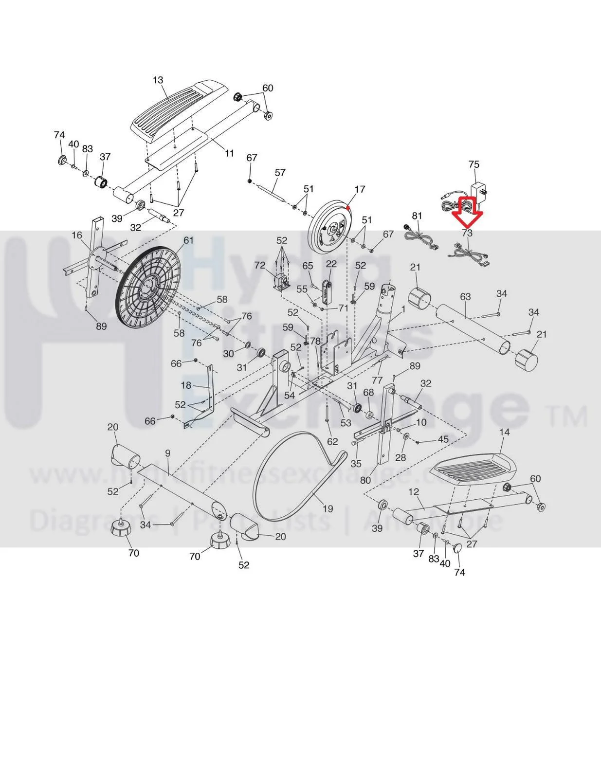 Proform CADENCE LE PFEL629190 PFEL629191 Elliptical Wire Harness 417441 - Image 2