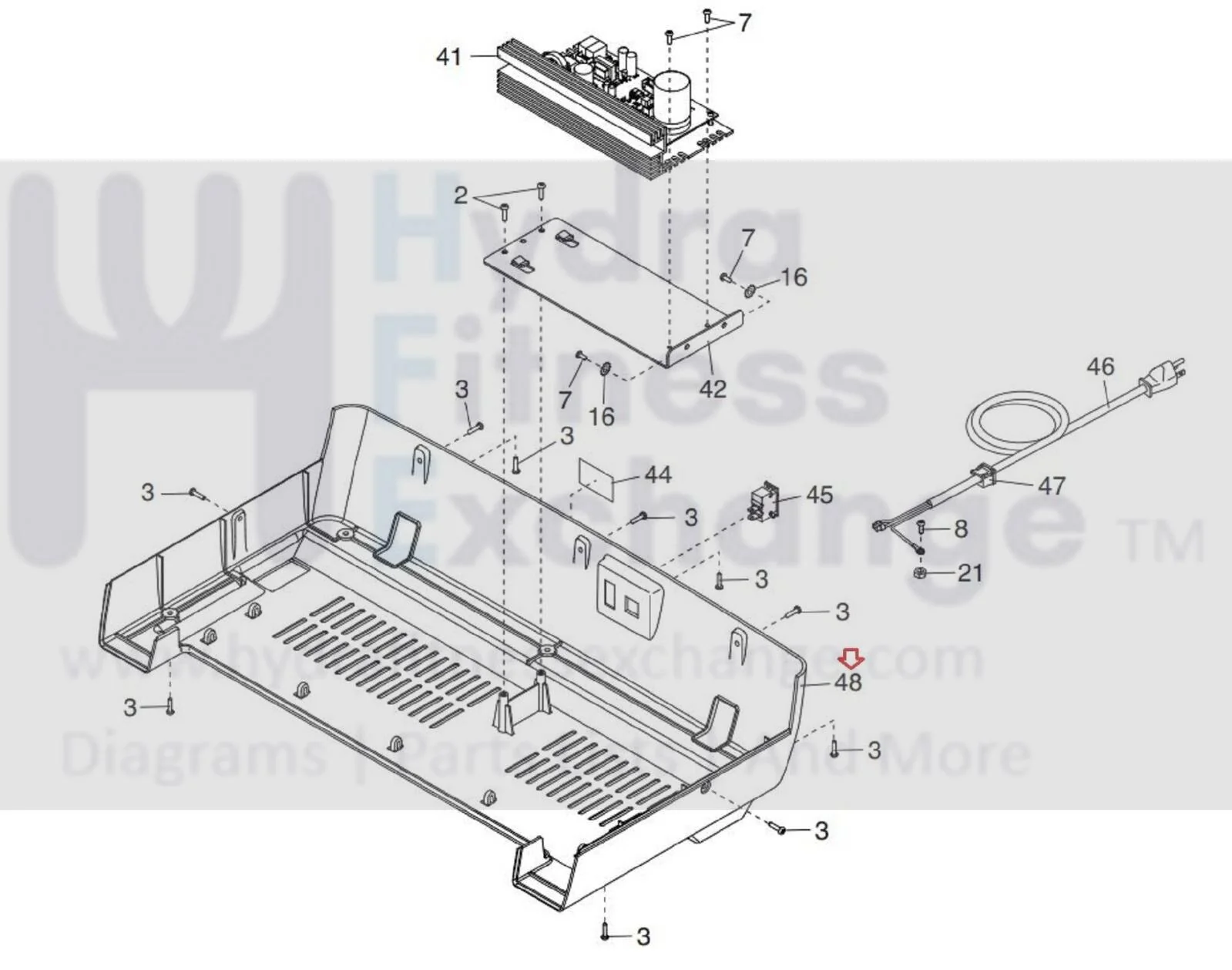Used Proform City L6 CWL - PFTL288200 Treadmill Belly Pan 424968 - Image 5