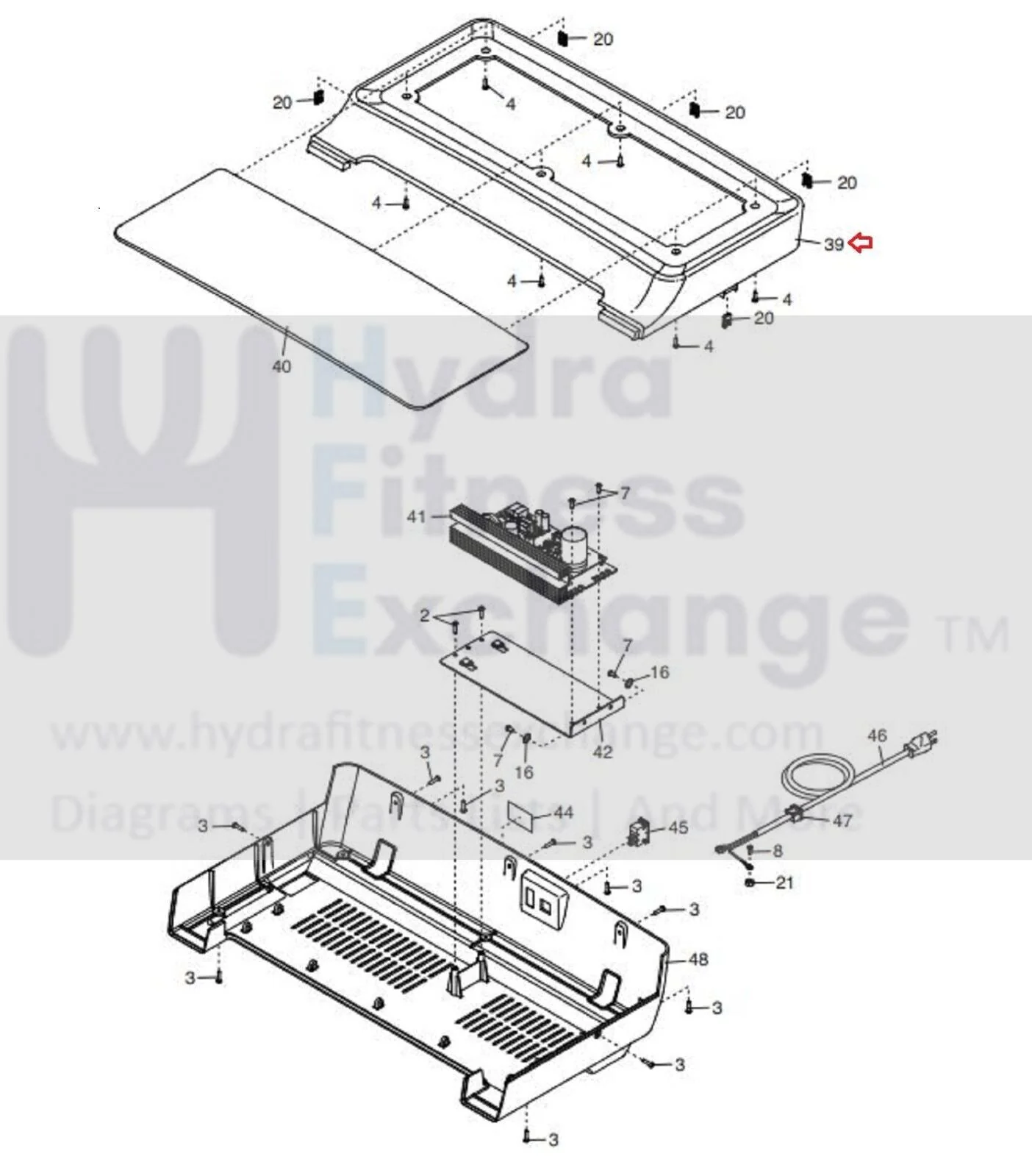 Proform City L6 Cwl - Pftl288200 Treadmill Motor Hood Shroud Cover 423210 - Image 3