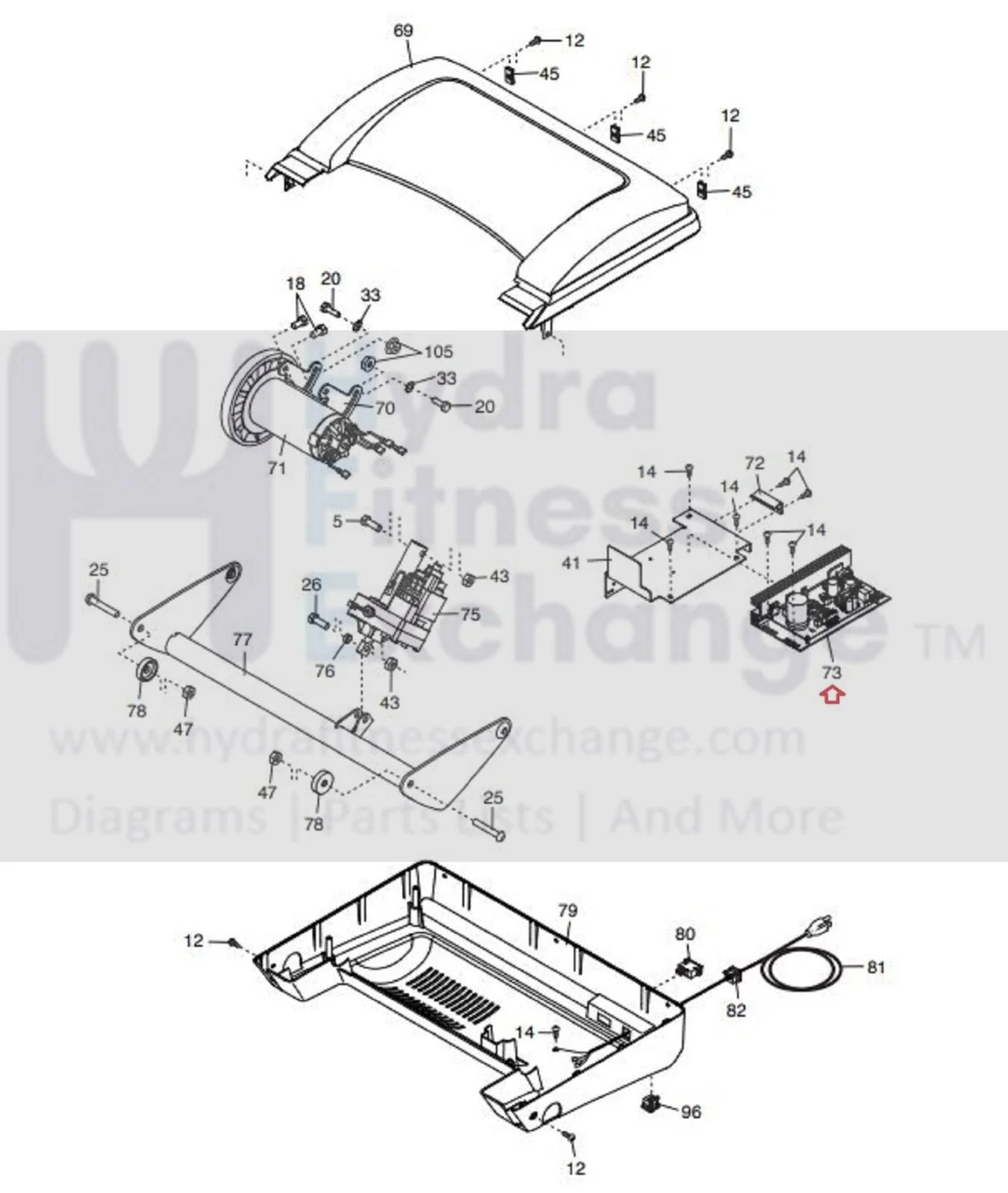 ProForm CITYT7 Treadmill Lower Motor Control Board Controller MFR-1648DLS 423374 - Image 4