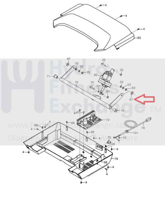 Proform Epic HealthRider NordicTrack Treadmill Roller Spacer 372093 - Image 2