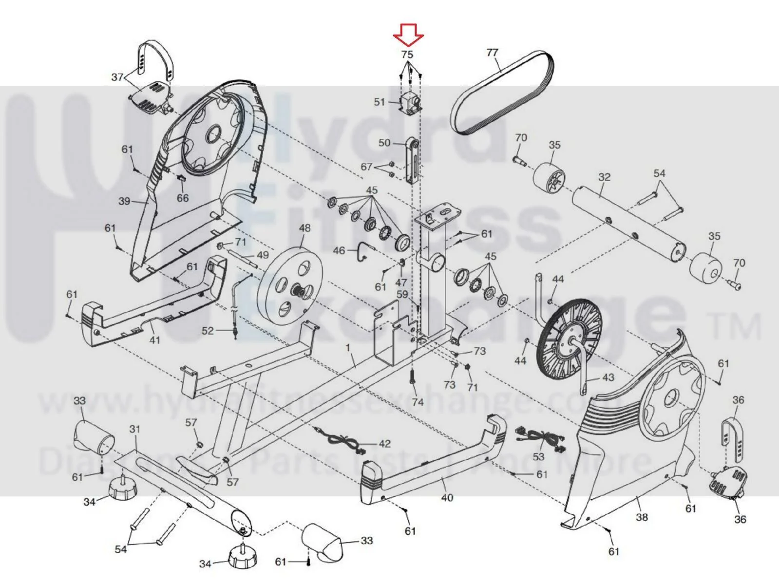 Proform FreeMotion Gold's Gym HealthRider Upright Bike Resistance Motor 193223 - Image 3