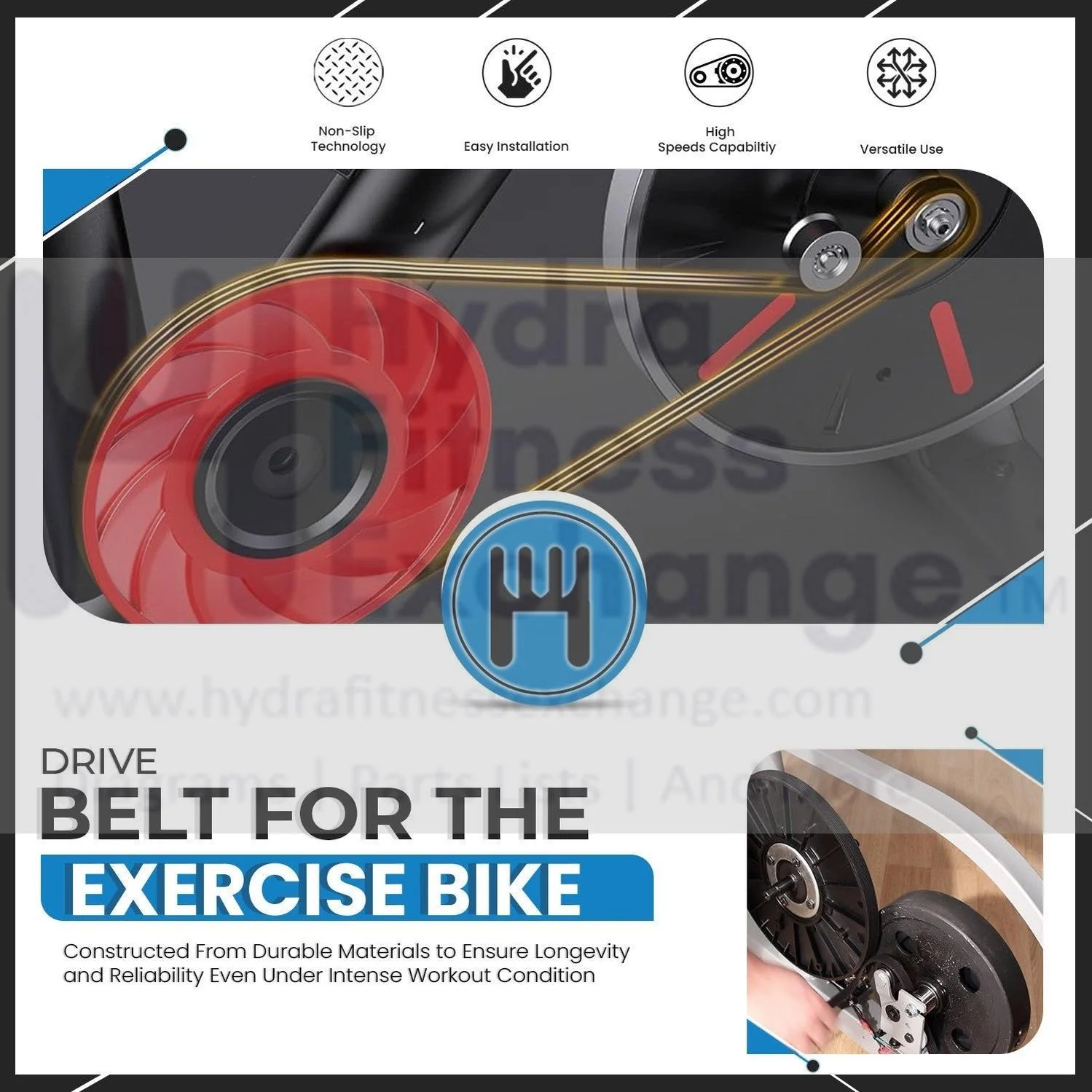 Proform Gold's Gym Reebok Elliptical Pulley Drive Belt 6rib 38inch 223894 - Image 4