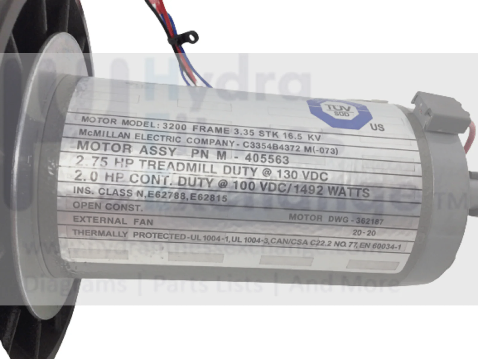 Proform Gold's Gym Treadmill DC Drive Motor with Flywheel MFR-M-405563 405710 - Image 2