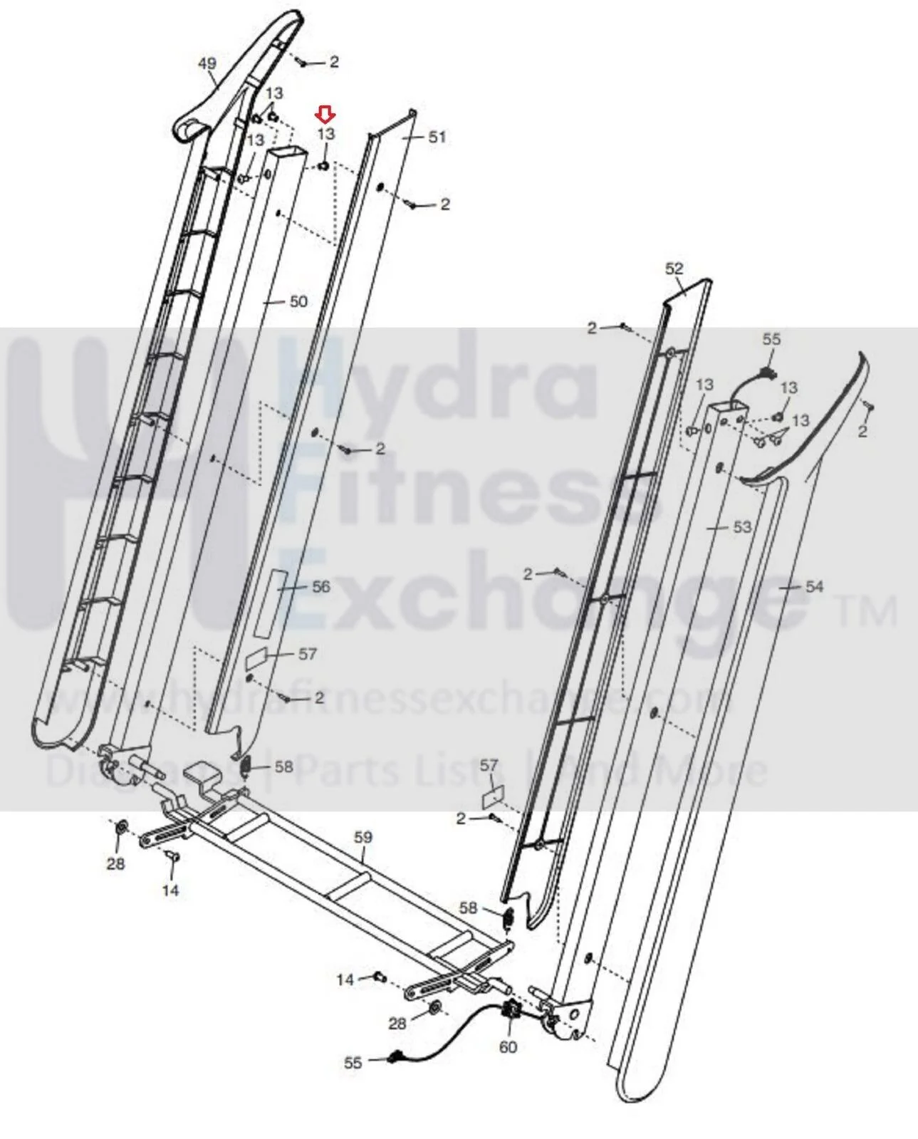 Used Proform Image Nordictrack Weider Treadmill Upright Screw M8 X 15mm 317470 - Image 2