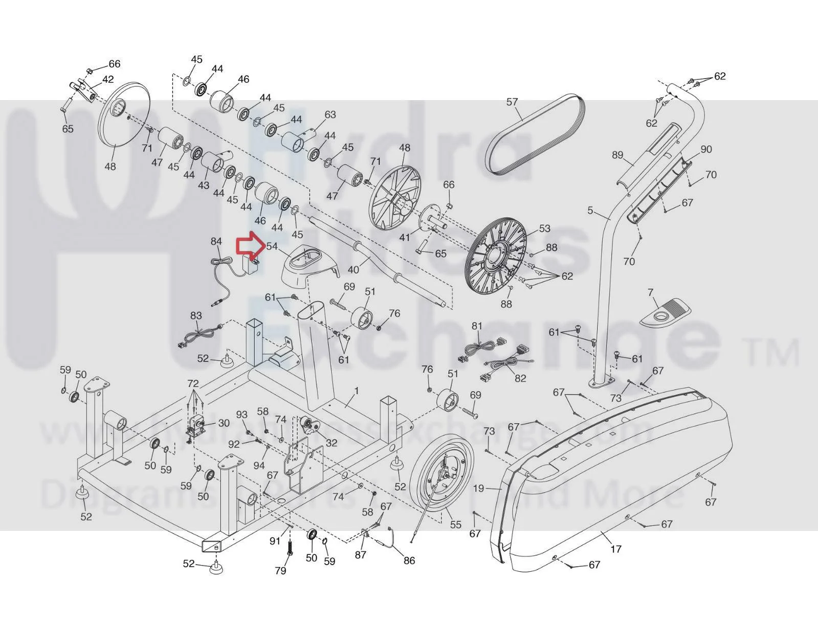 Proform Nordictrack Elliptical Frame Cover 314136 - Image 2