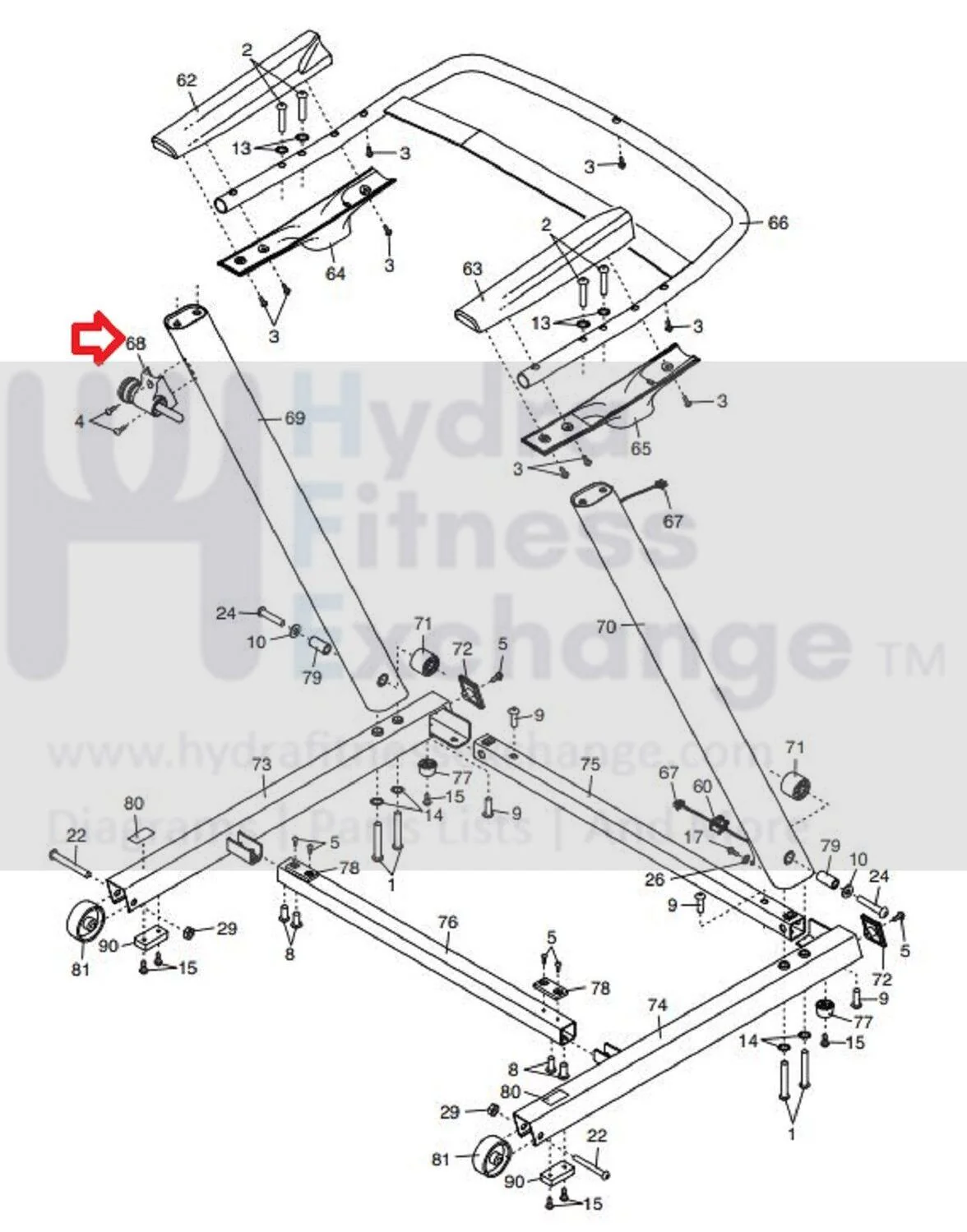 ProForm NordicTrack FreeMotion Treadmill Latch Pin Assembly 417047 - Image 2