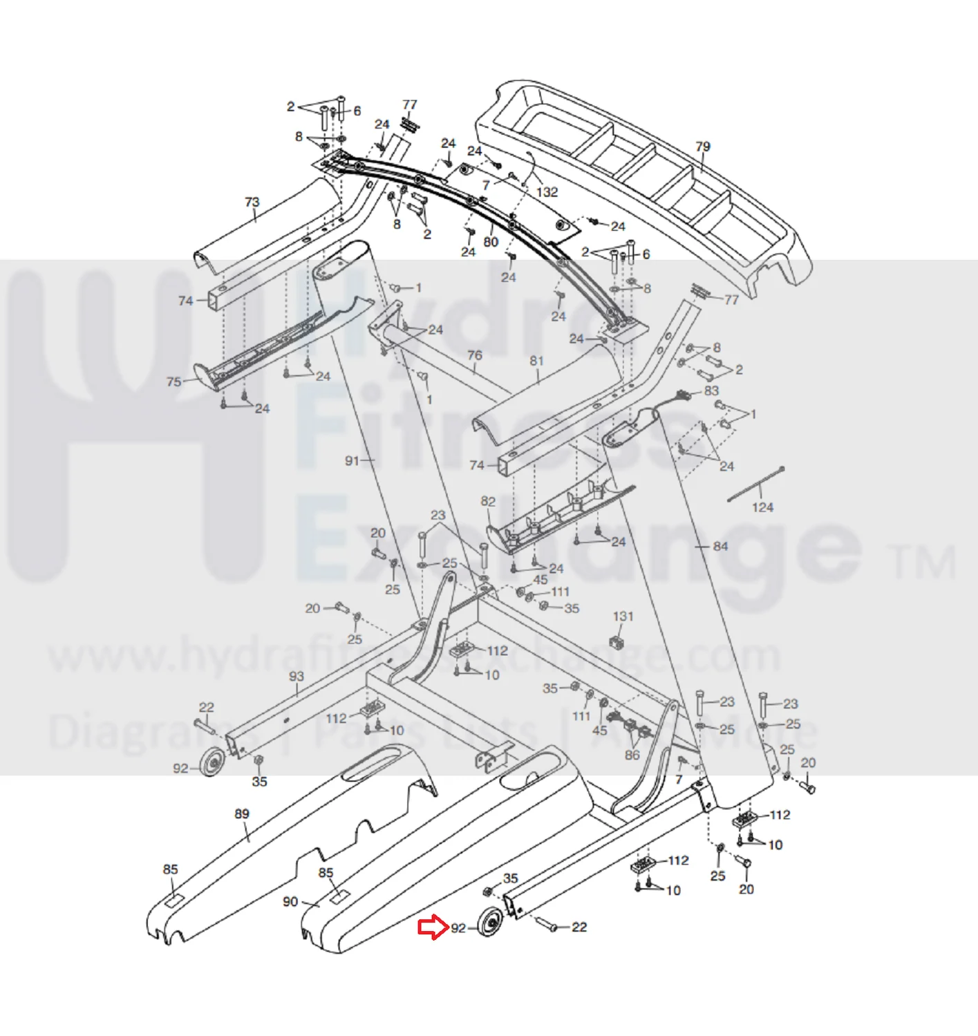 ProForm NordicTrack FreeMotion Treadmill Rear Wheel 382172 - Image 2