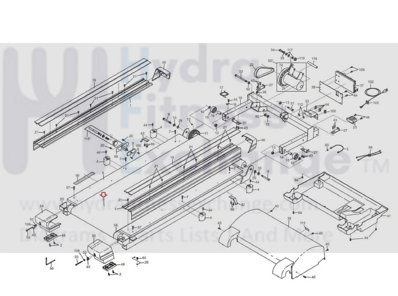Proform Nordictrack Image Icon Treadmill Walking Running Belt Treadbelt 403798 - Image 3