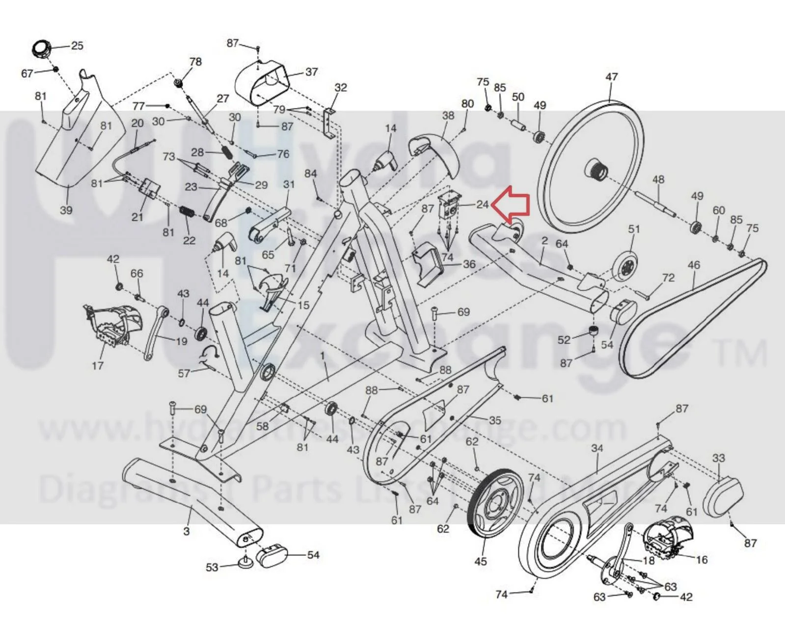ProForm Nordictrack Stationary Bike Resistance Motor Brake Tensioner 411458 - Image 2