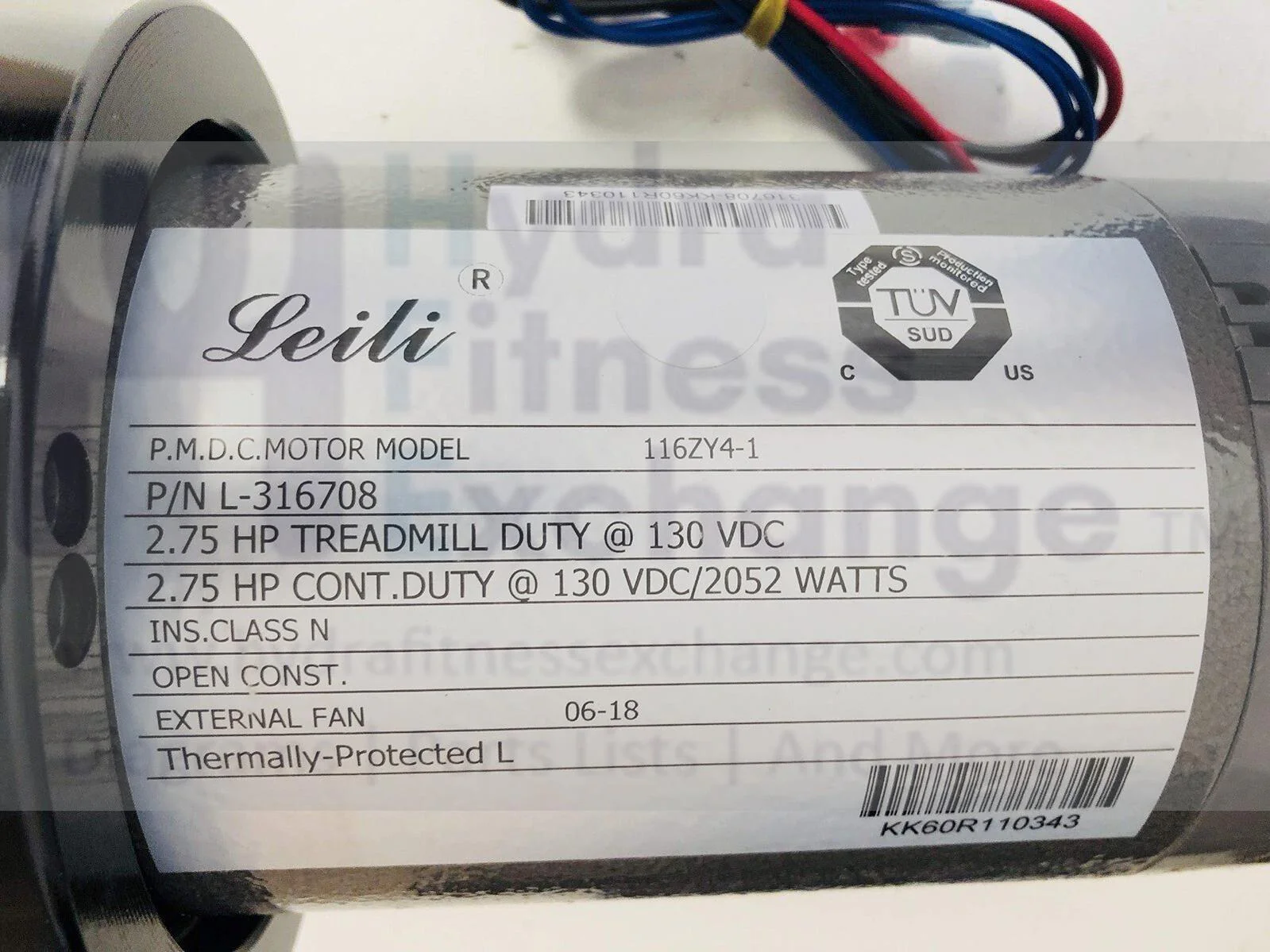 Proform NordicTrack Treadmill DC Drive Motor with Flywheel 351349 & 405688 - Image 2