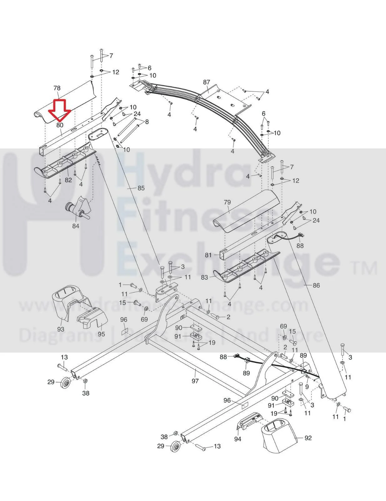 Proform Nordictrack Treadmill Left Handrail 415288 - Image 2