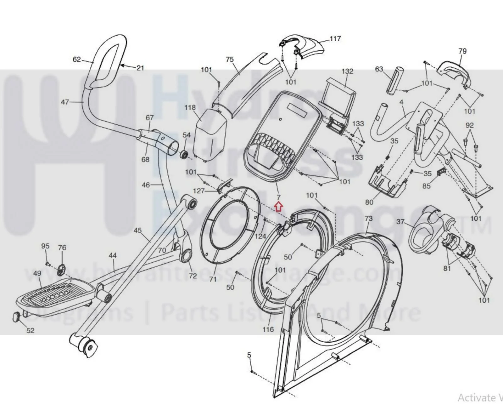 Proform PFEL649180 PFEL597180 Elliptical Display Console Assembly 397935 - Image 3