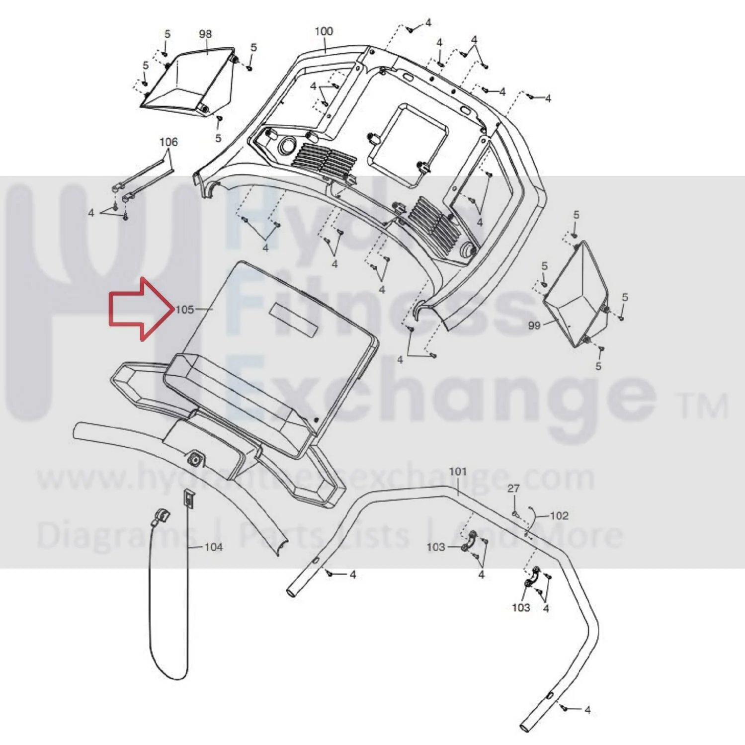 Proform PFTL597210 Treadmill Display Console Assembly MFR-ETPF59721 425350 - Image 2