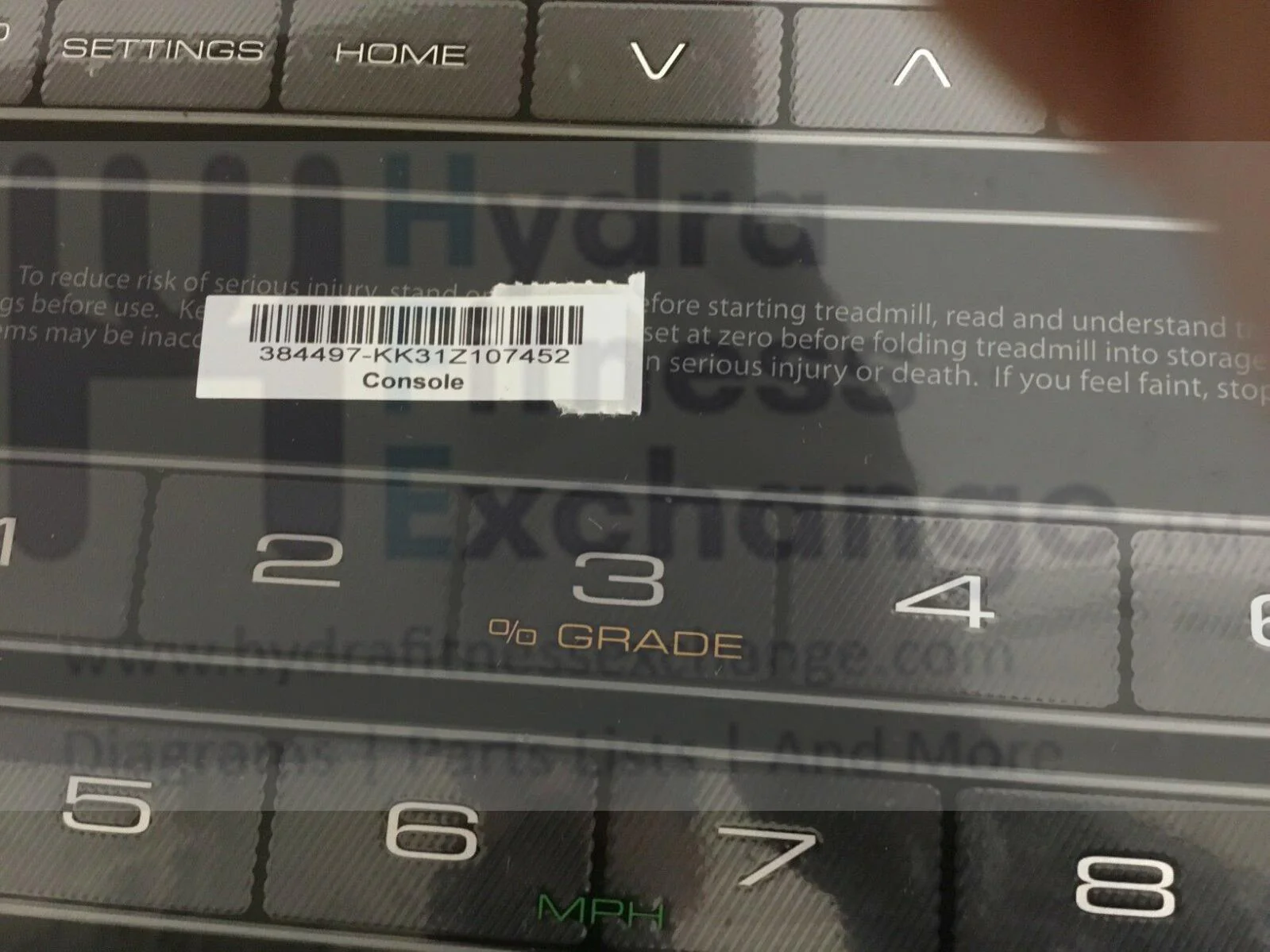 Proform Pro 2000 Treadmill Display Console 384497 ETPF13116 385245 - Image 3