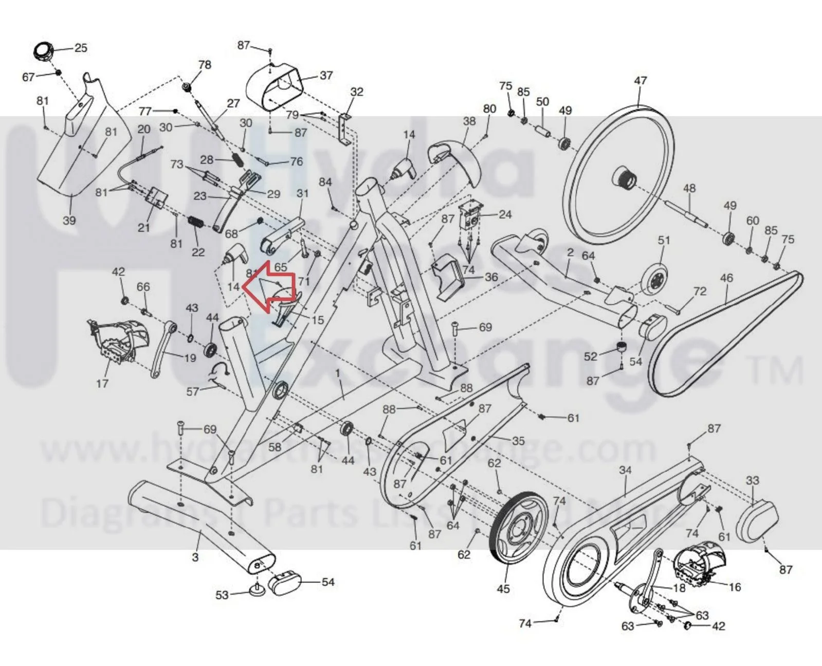 ProForm Stationary Bike Adjustment Handle 398704 - Image 2