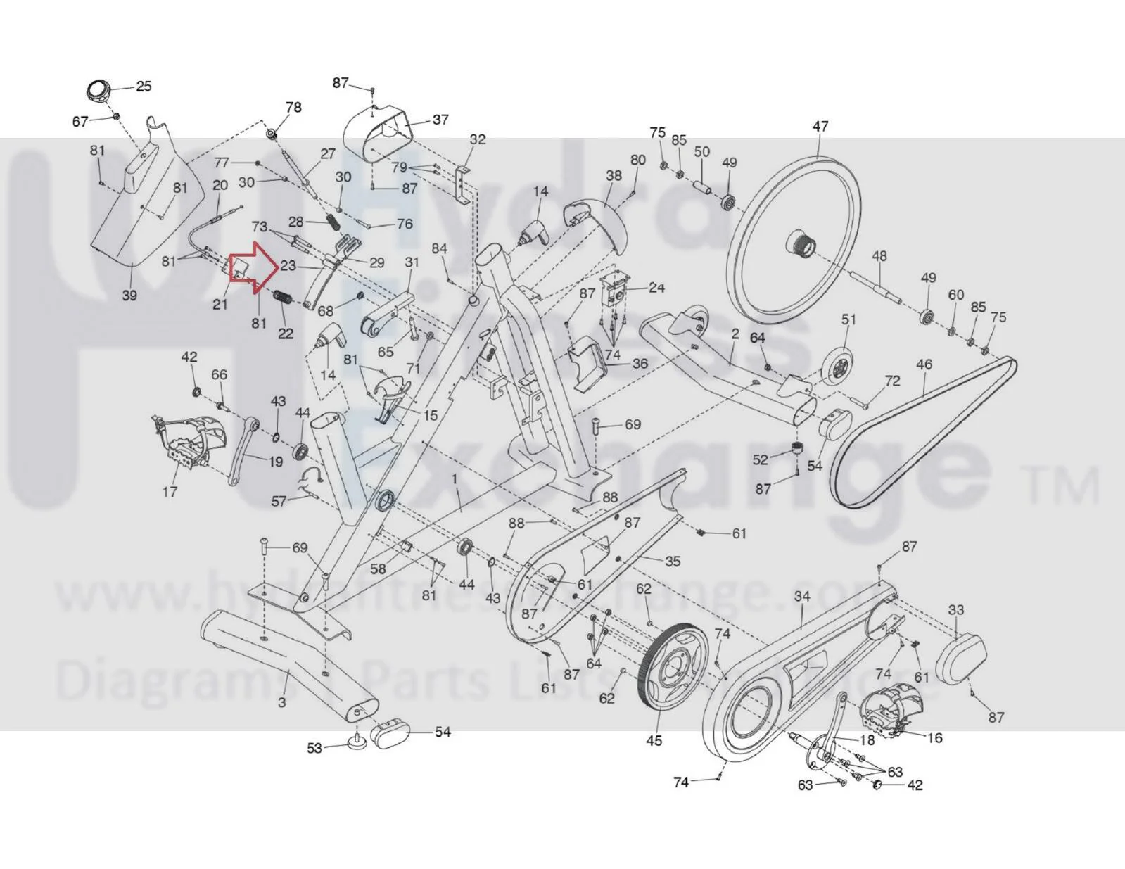 Proform Stationary Bike Resistance Magnet Brake Bracket 421576 - Image 2