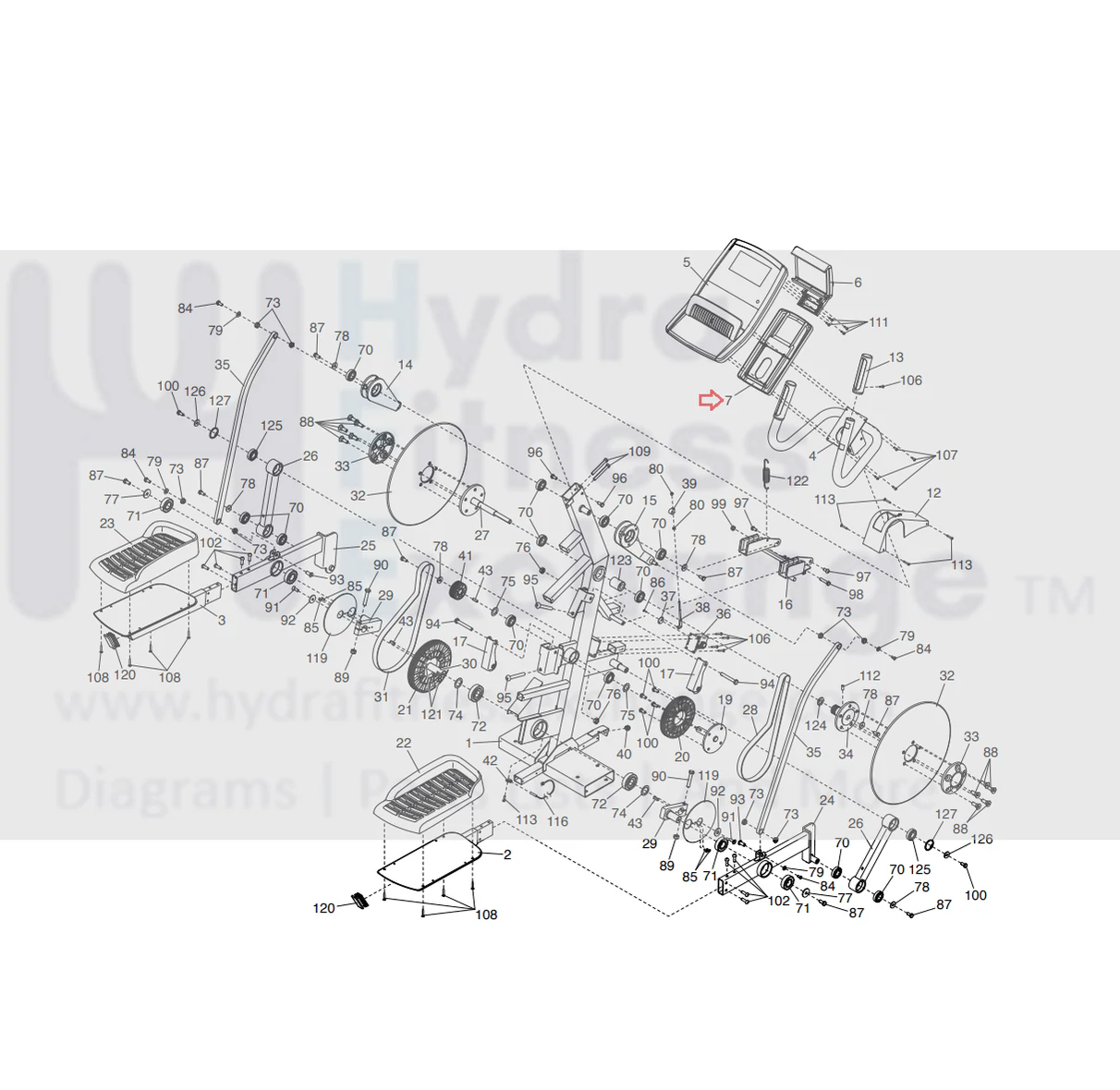 Proform Treadmill Console Back Cover 375963 - Image 3