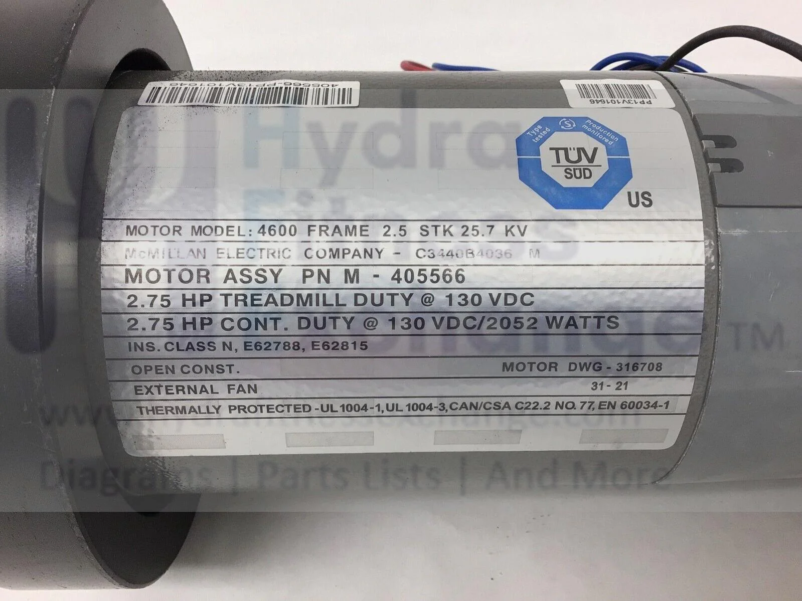 Proform Treadmill Dc Drive Motor Set With Flywheel 423555 - Image 2