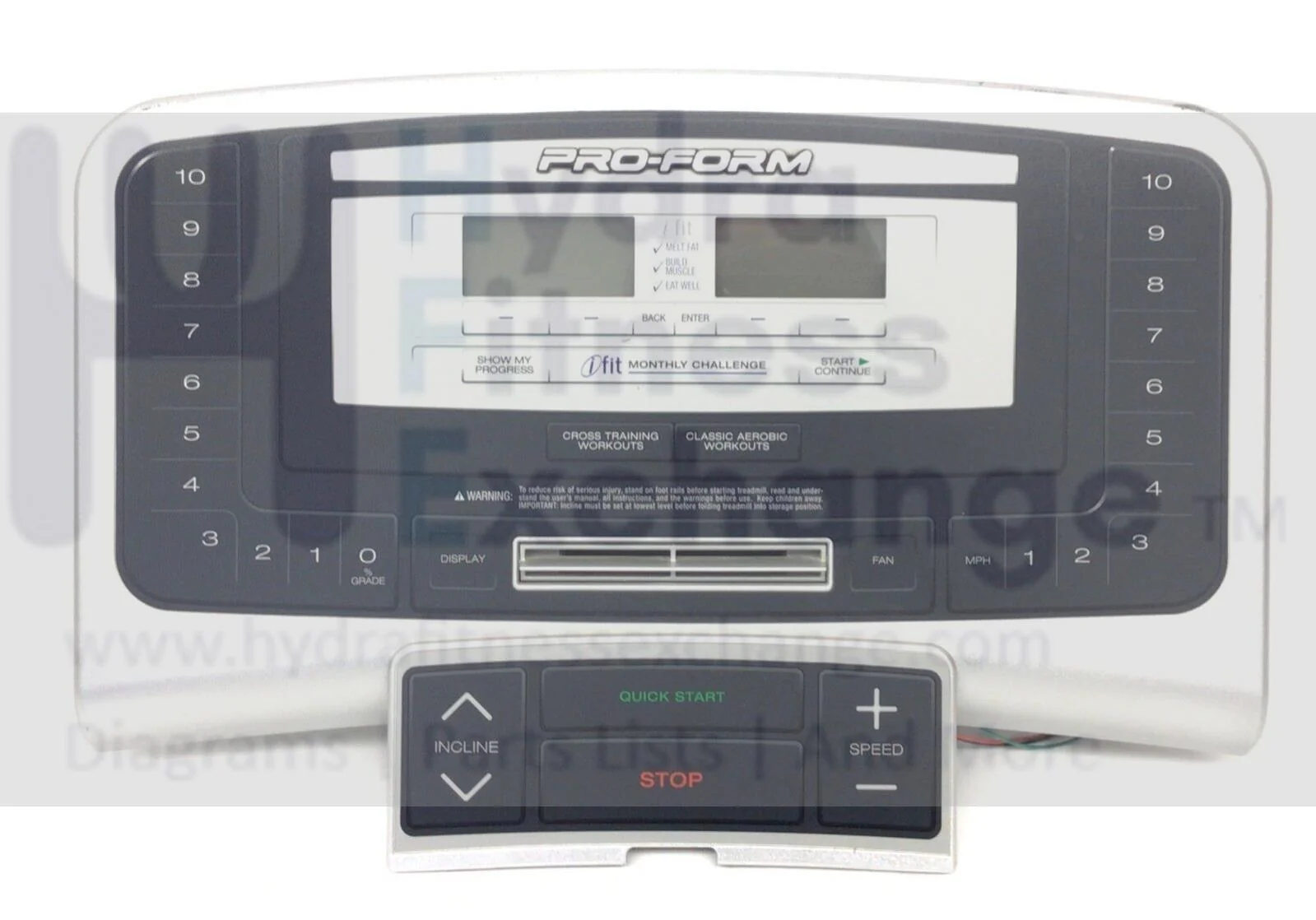 ProForm Treadmill Display Console Panel MFR ETPF79507 262178