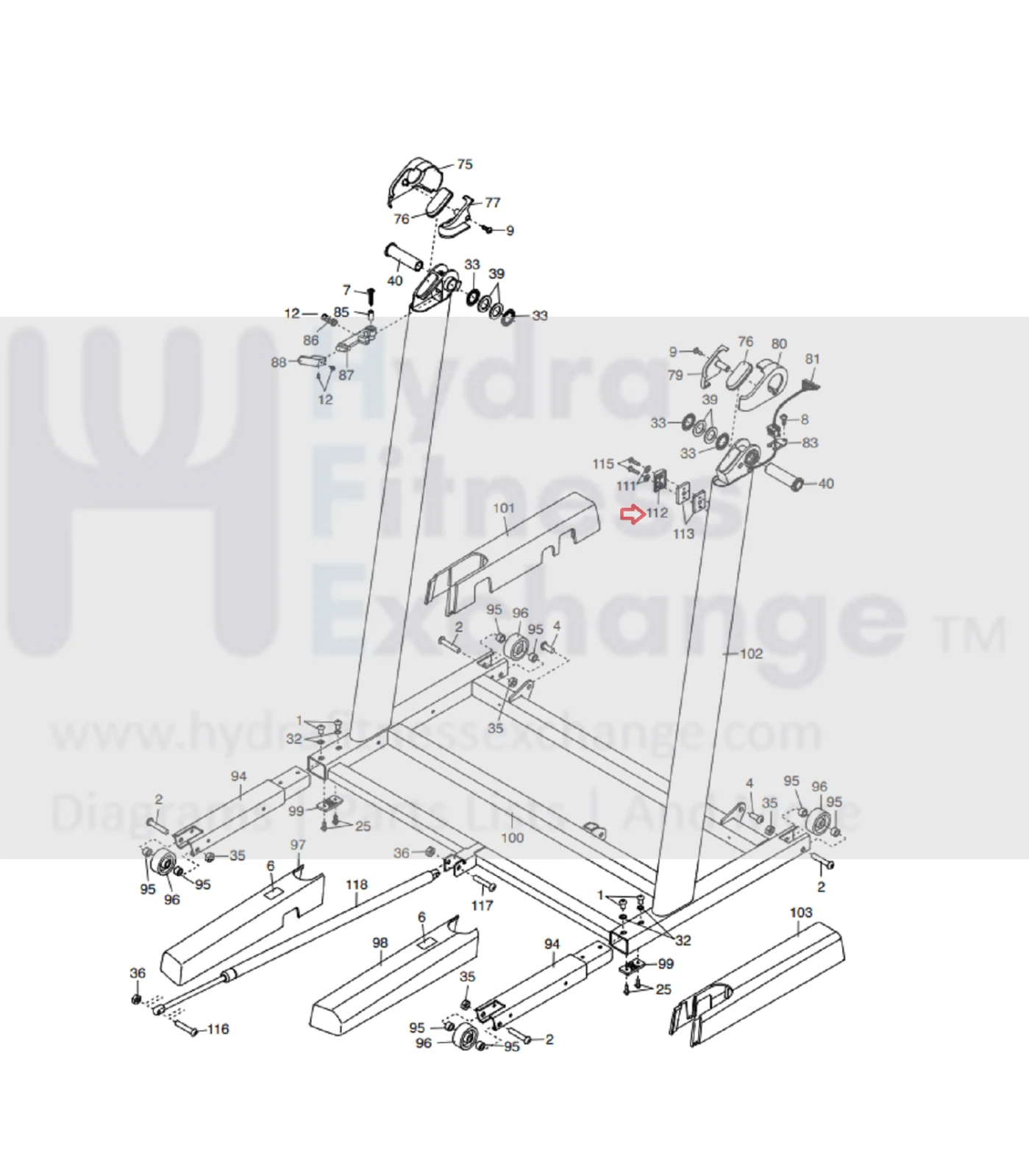 ProForm Treadmill Frame Guide 361253 - Image 2