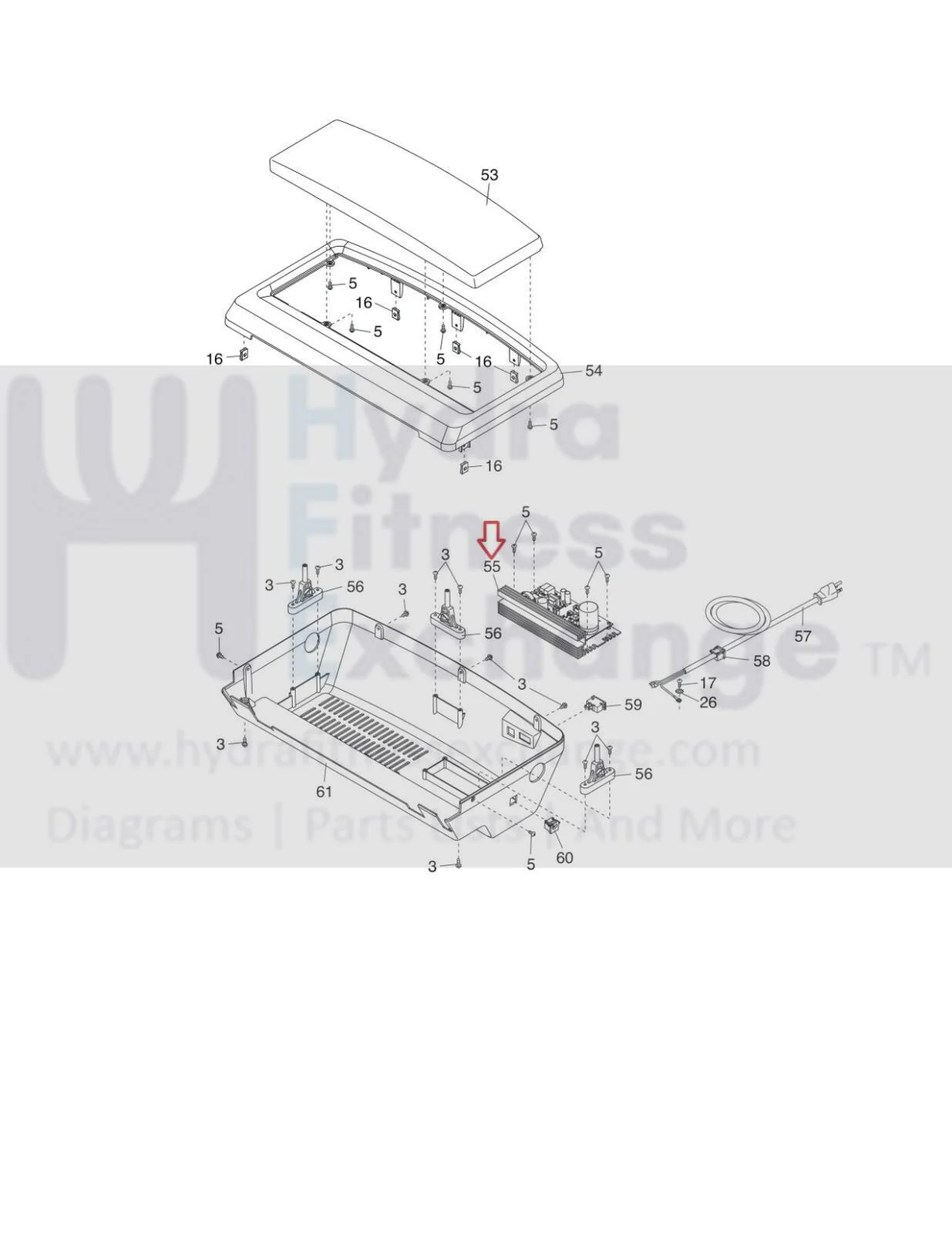 ProForm Treadmill Lower Motor Control Board Controller MFR MC1618DLS 417199 - Image 2