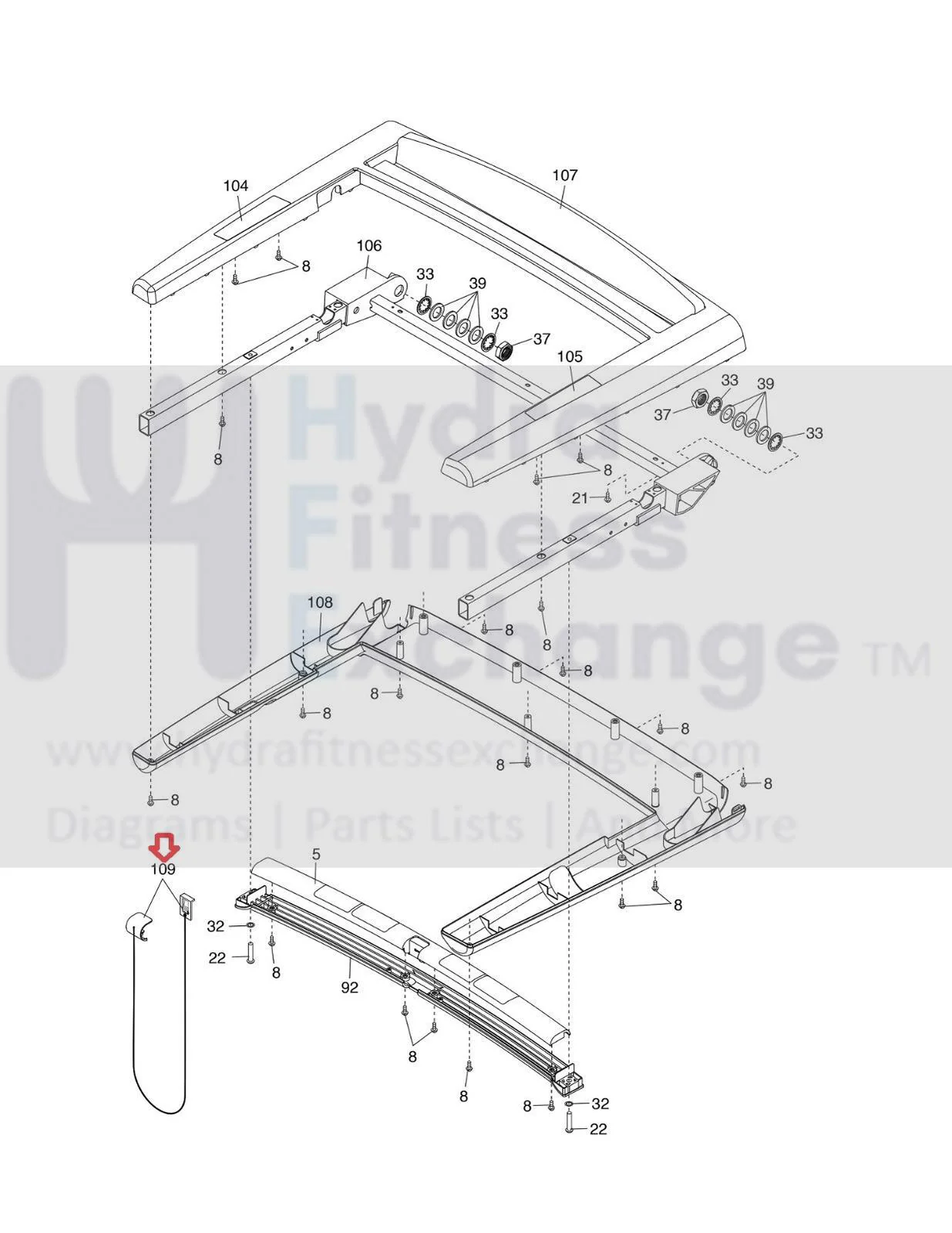 Proform Treadmill Magnetic Safety Key Lanyard 353518 - Image 2