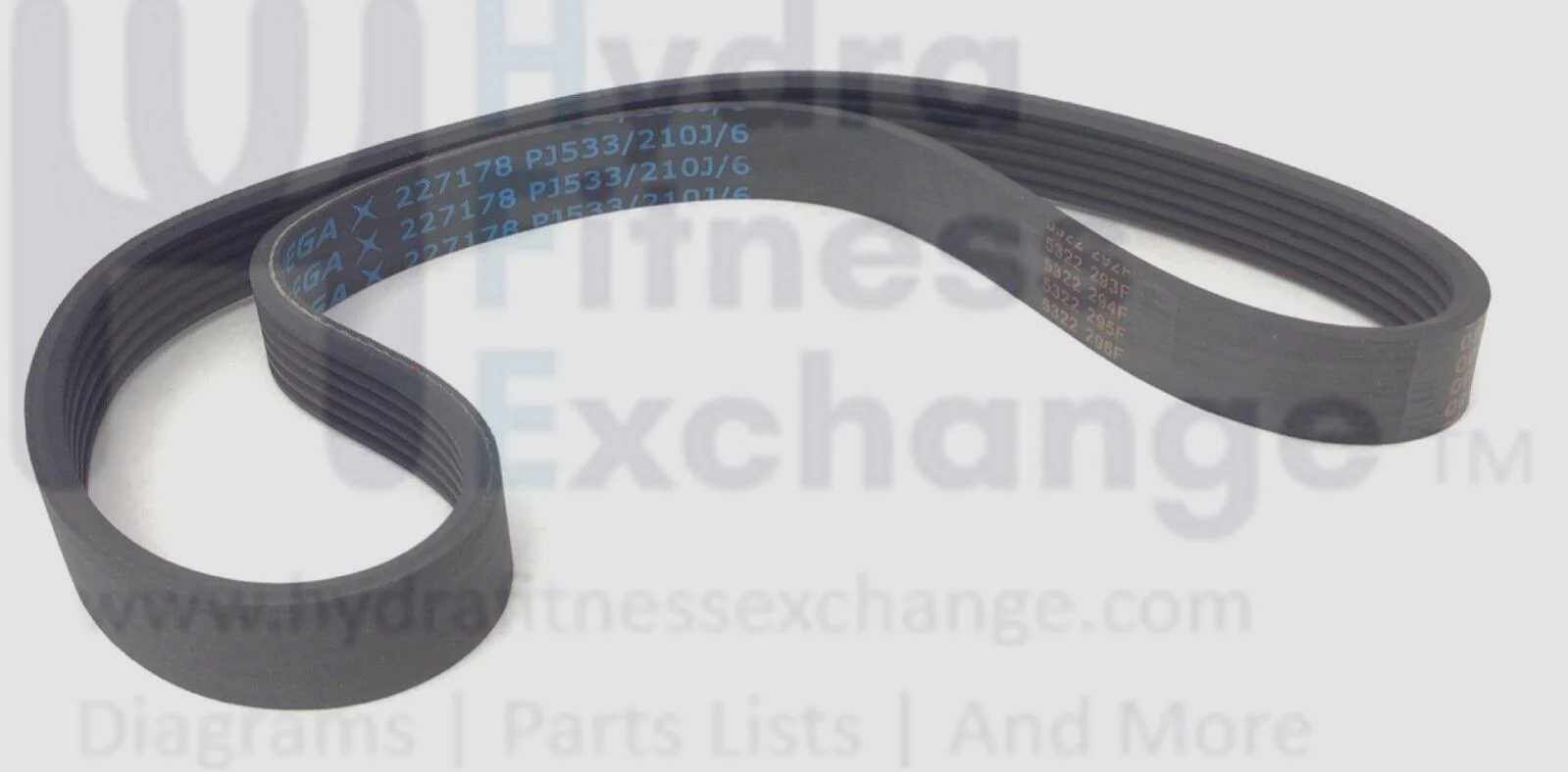 Proform Treadmill Motor Drive Belt PJ533 210J Ribs 6 MFR-227178 413657 - Image 2