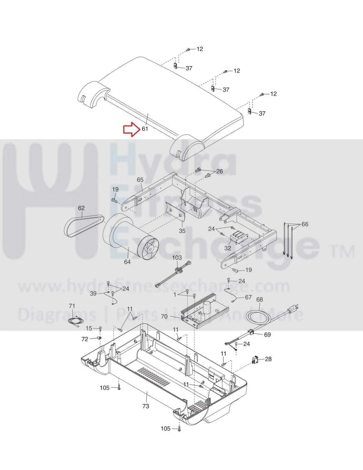 ProForm Treadmill Motor Hood Shroud Cover 263491 & 253725 - Image 2