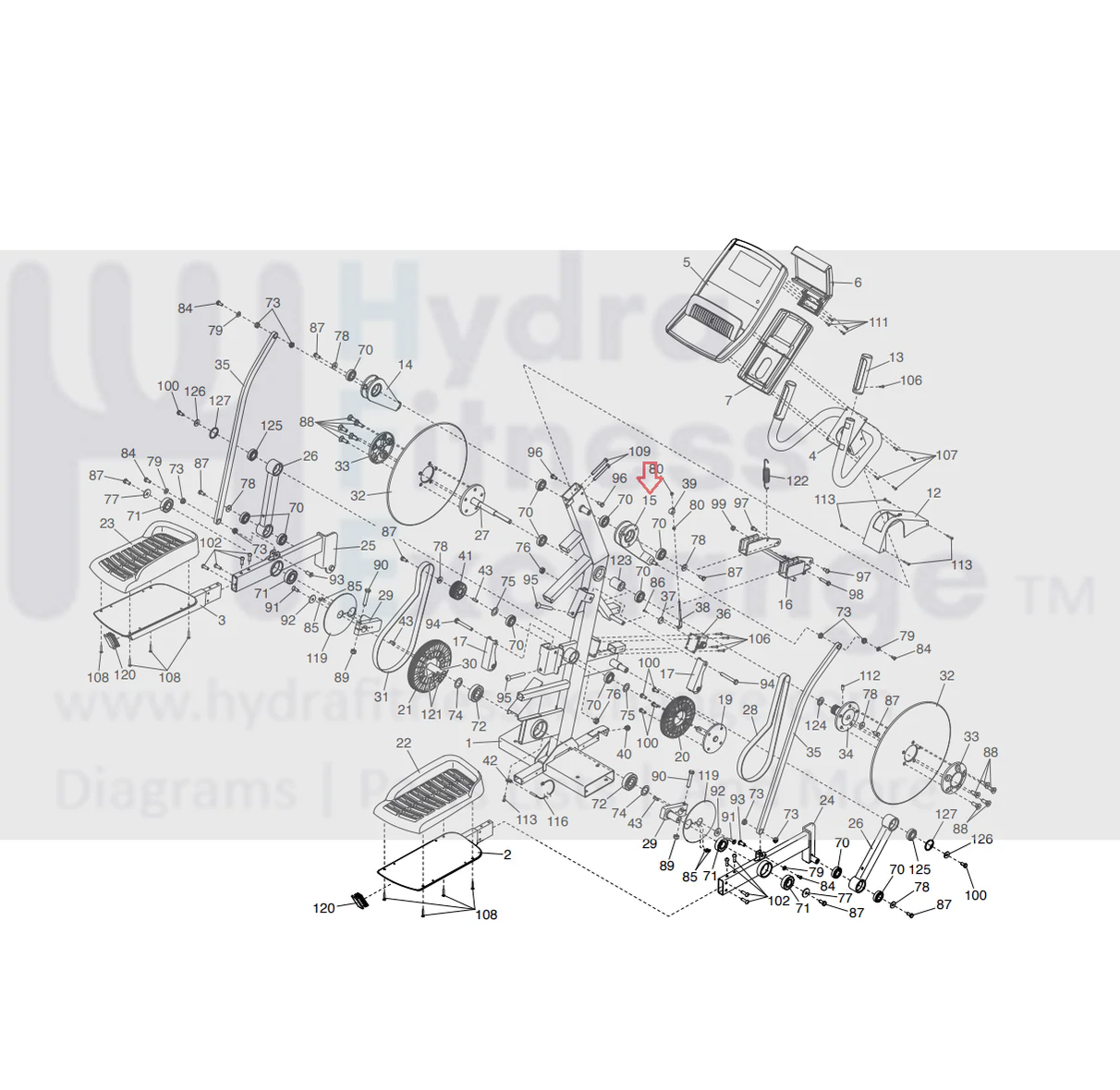Proform Treadmill Right Handlebar Arm 376768 - Image 3