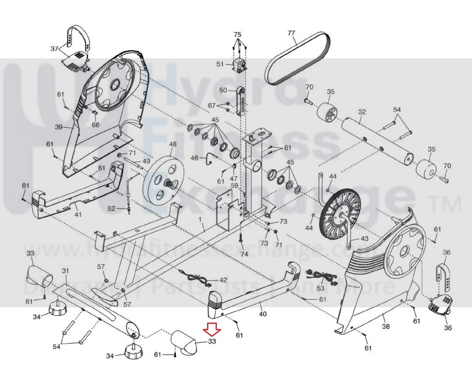 Proform Upright Bike Stabilizer Cover 317916 - Image 4