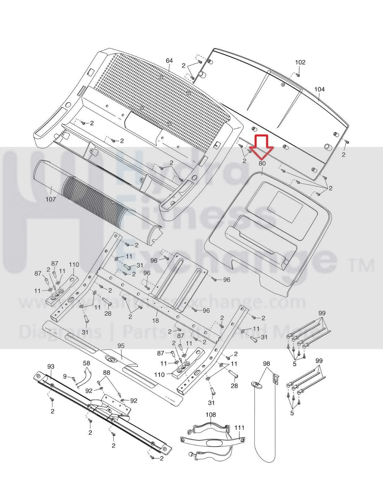 ProForm ZT10 Treadmill Display Console Assembly MFR-ETPF10113 & 353976 - Image 3