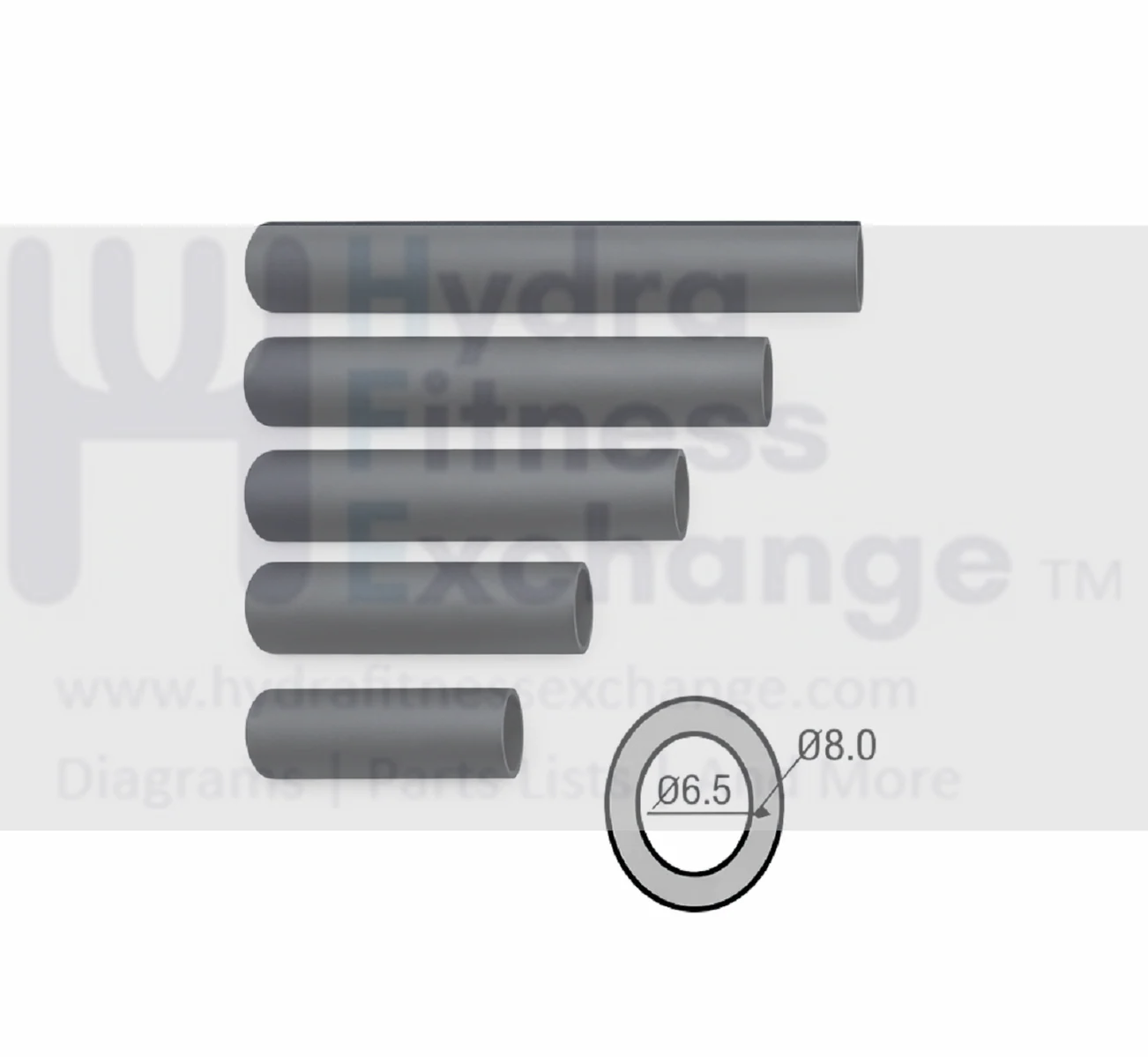 PVC Handle Grips Single Size Handlebar D25