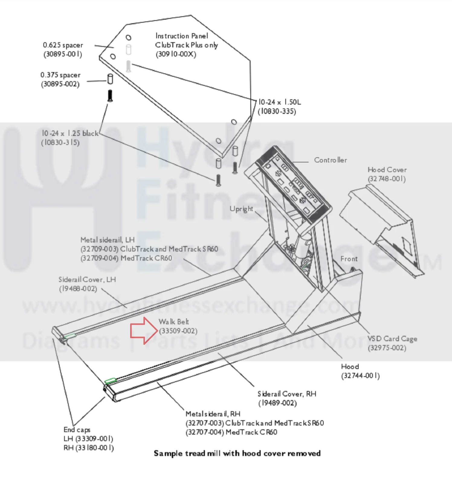 Quinton Medical CR60 SR60 Treadmill OEM Walking Running Belt Treadbelt 33509-002 - Image 3