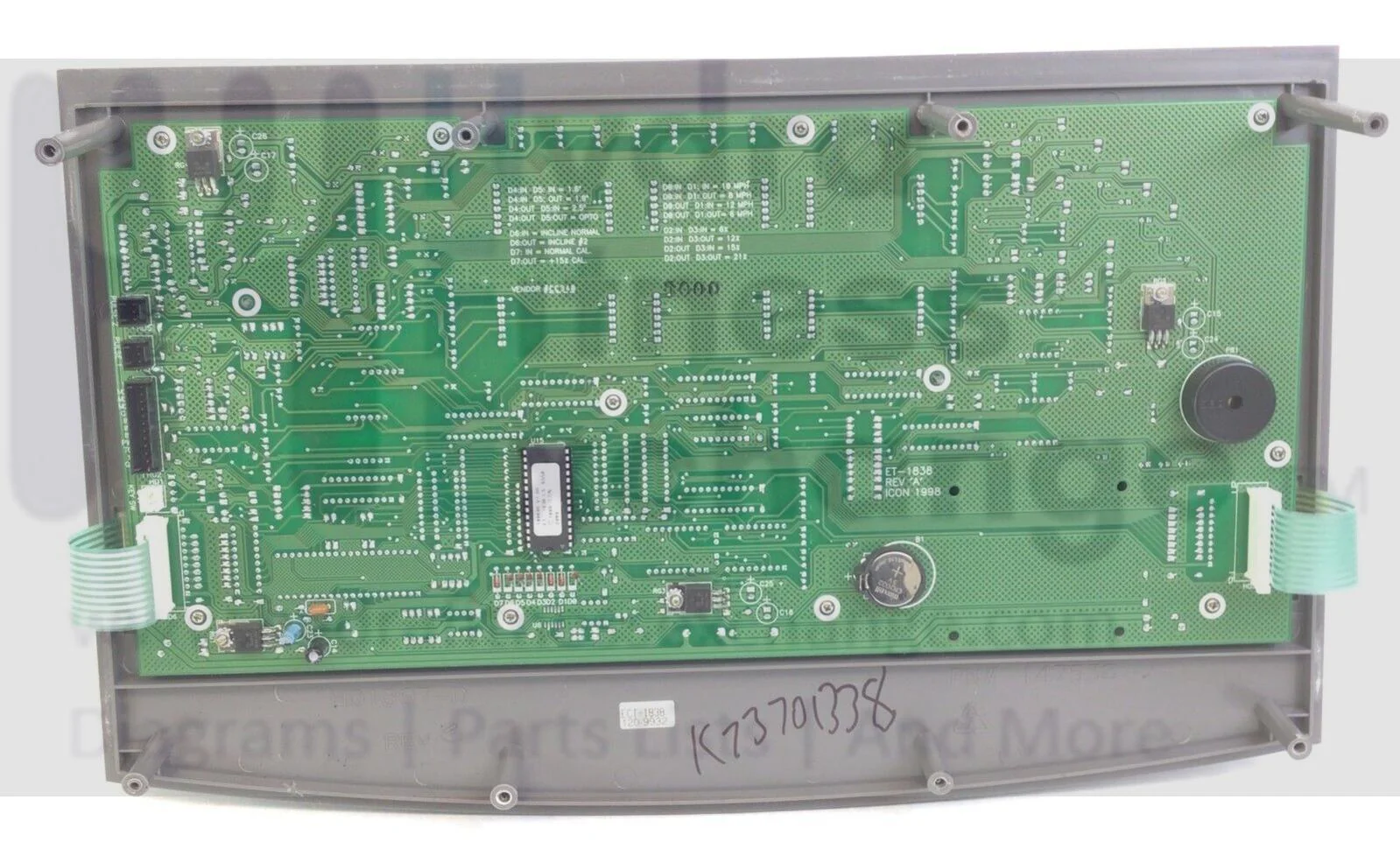 Reebok ACD 4 RBTL19980 RBTL19981 Treadmill Display Console Panel ET1838 152992 - Image 2