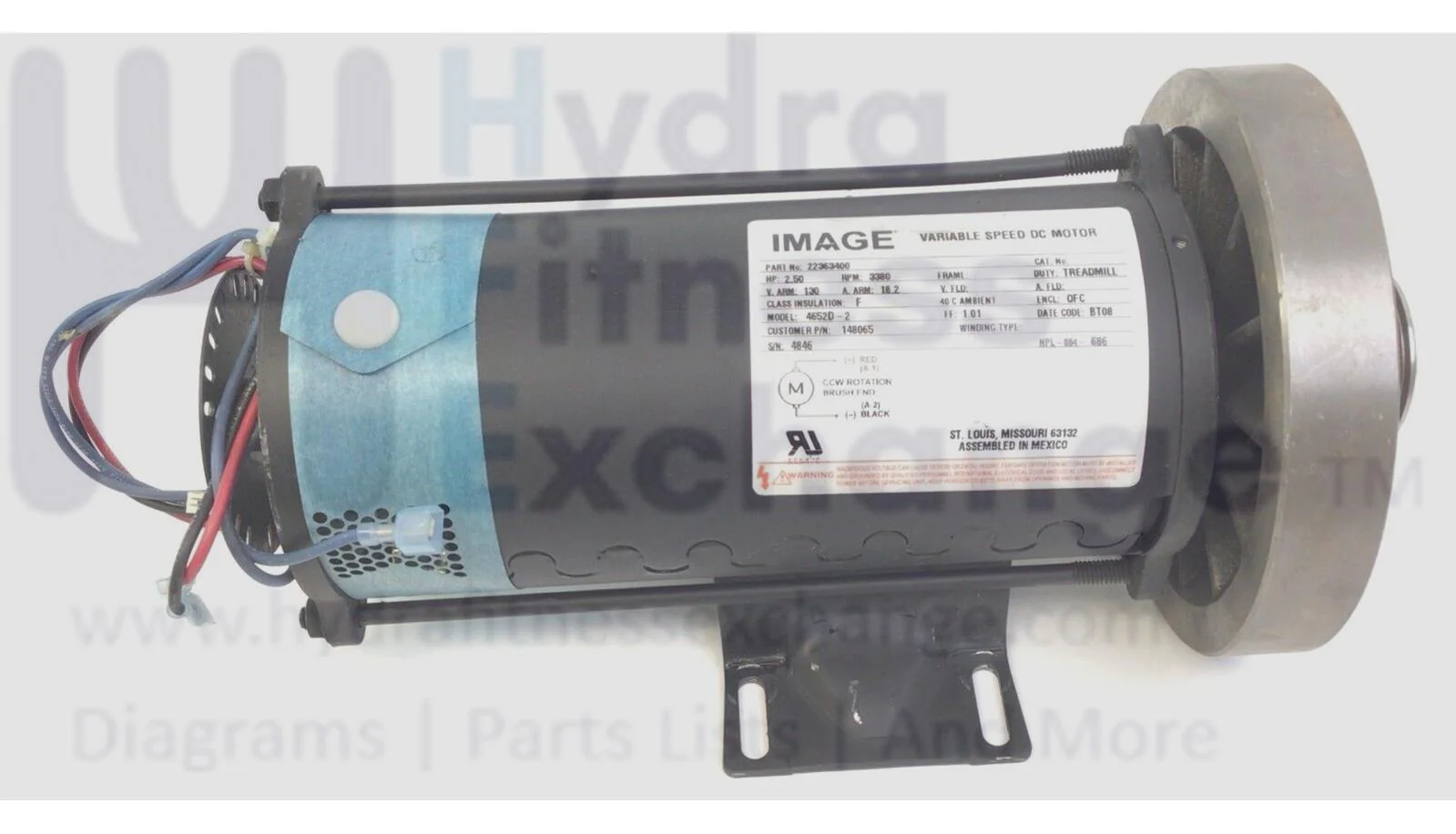 Reebok S900I S900XI ACD 4 4652D-2 4846 Treadmill DC Drive Motor 161340 or 148065